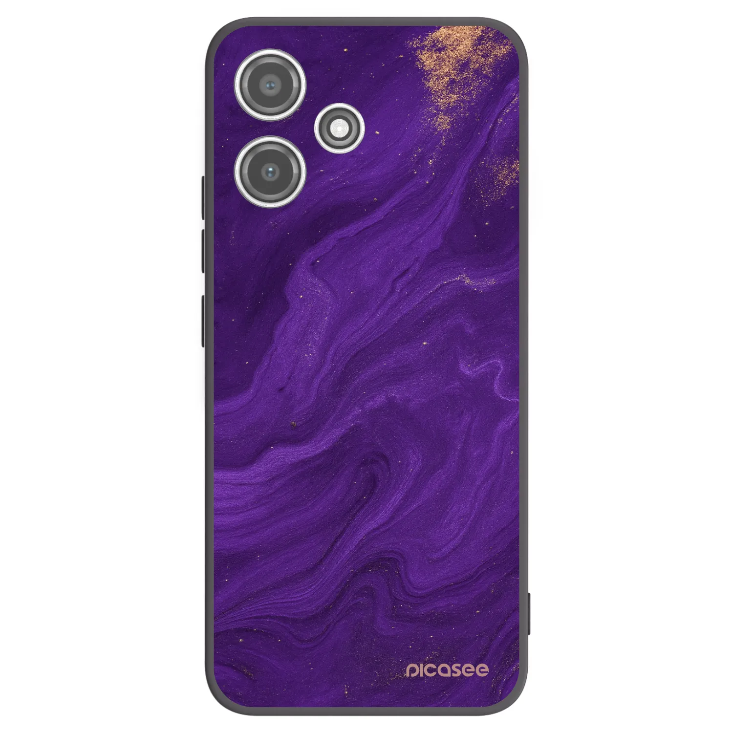 Picasee fekete szilikon tok az alábbi mobiltelefonokra Xiaomi Redmi 12 5G - Purple
