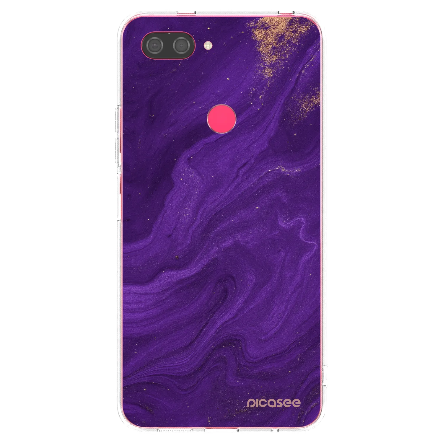 Picasee átlátszó szilikon tok az alábbi mobiltelefonokra Xiaomi Mi 8 Lite - Purple