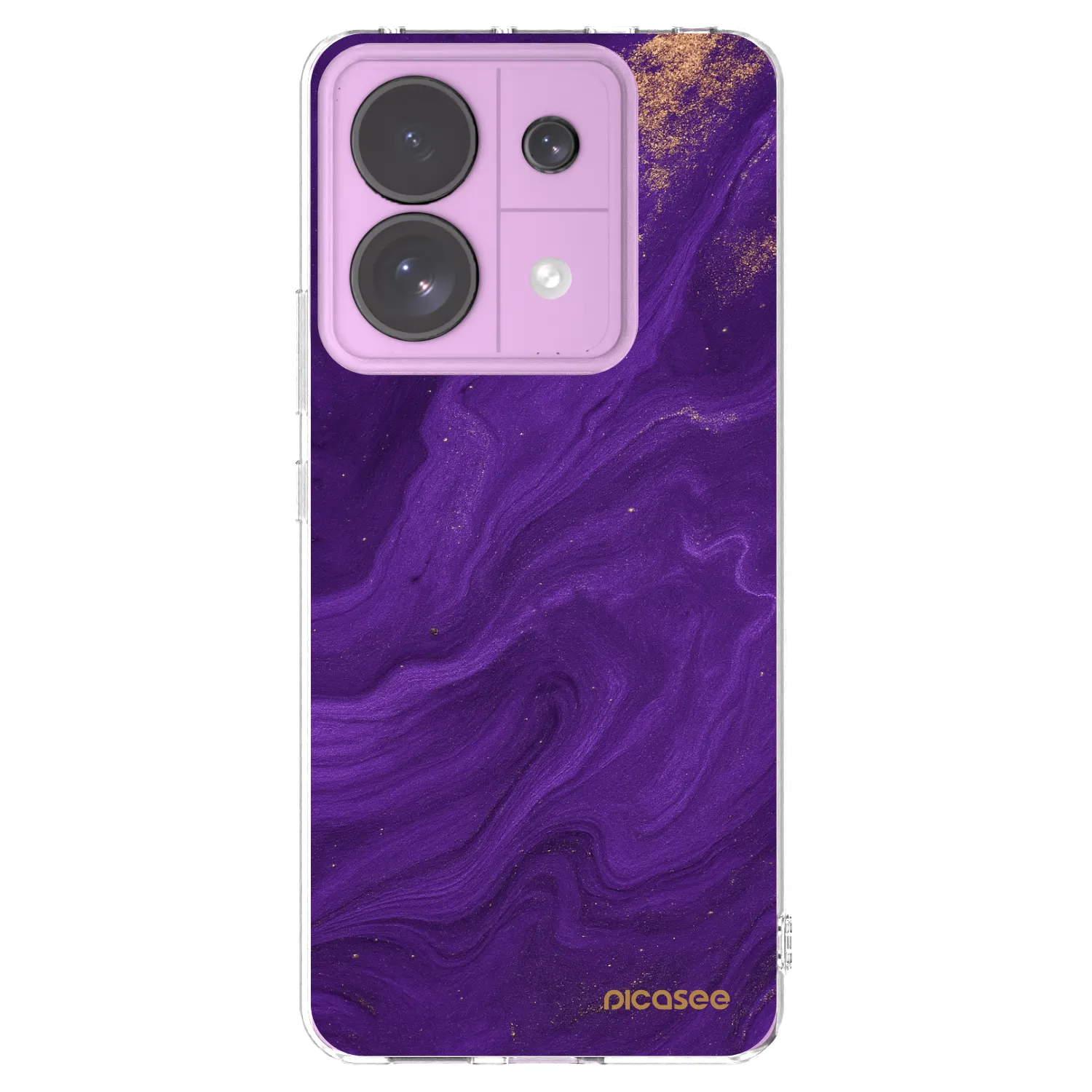 Picasee átlátszó szilikon tok az alábbi mobiltelefonokra Xiaomi Redmi Note 13 Pro 5G - Purple