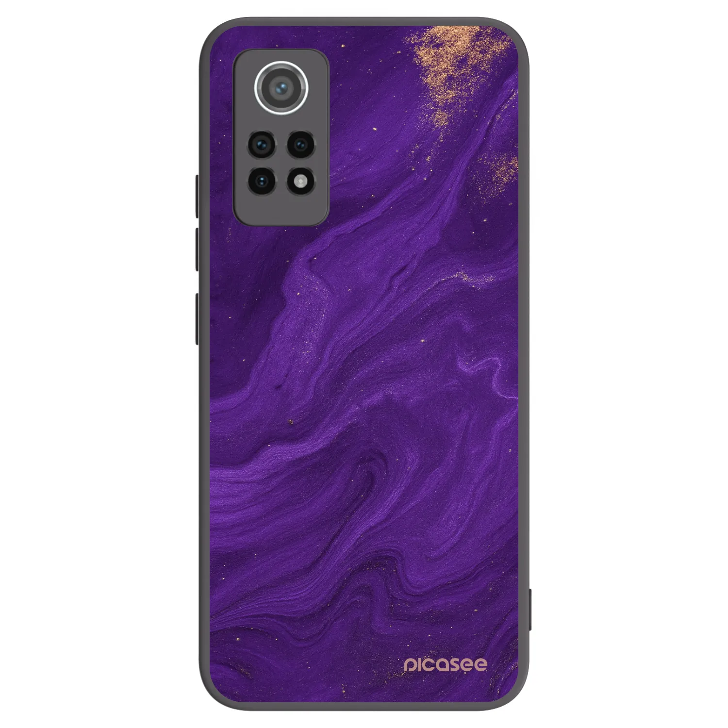 Picasee fekete szilikon tok az alábbi mobiltelefonokra Xiaomi Redmi Note 12 Pro 4G - Purple
