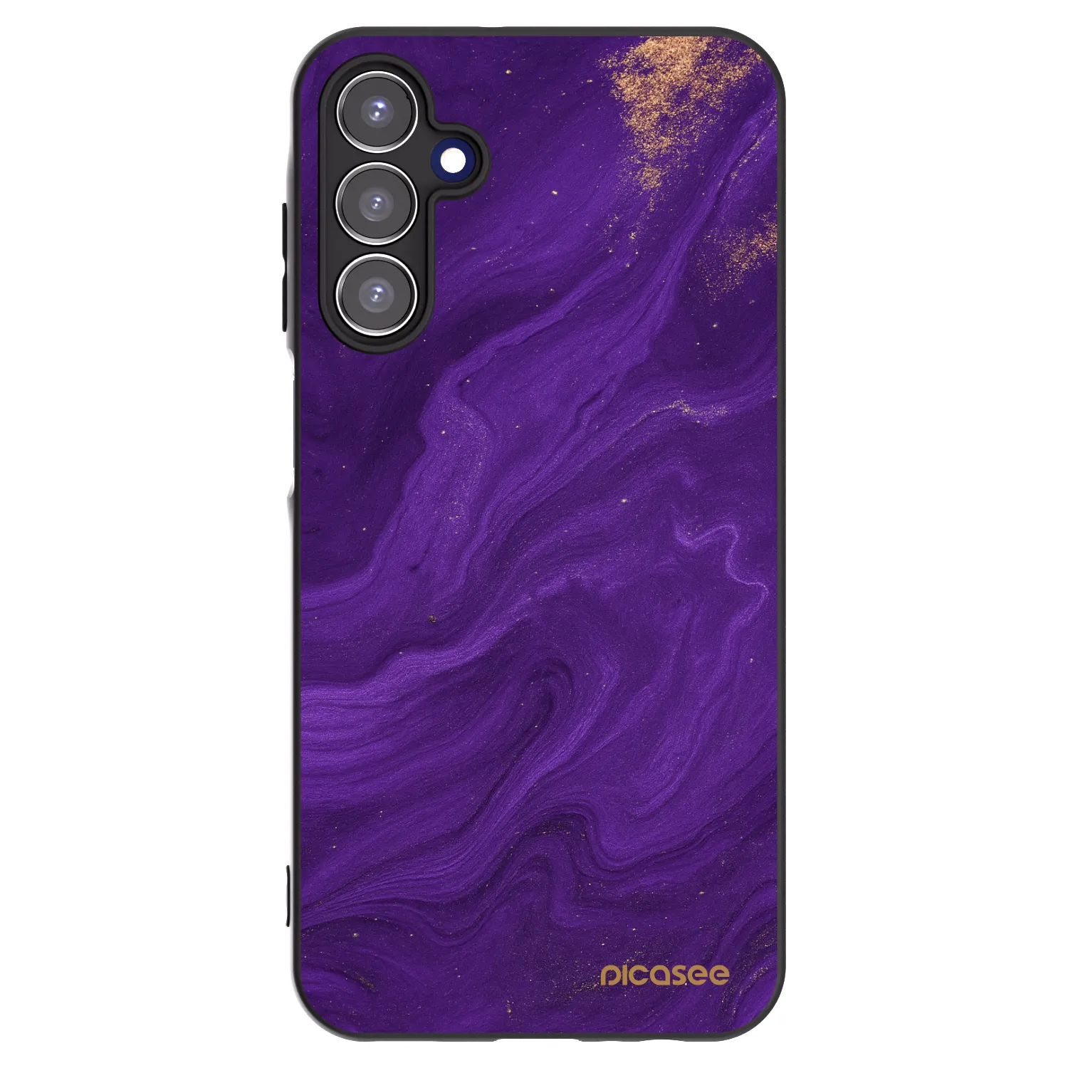 Picasee fekete szilikon tok az alábbi mobiltelefonokra Samsung Galaxy A15 A156B 5G - Purple