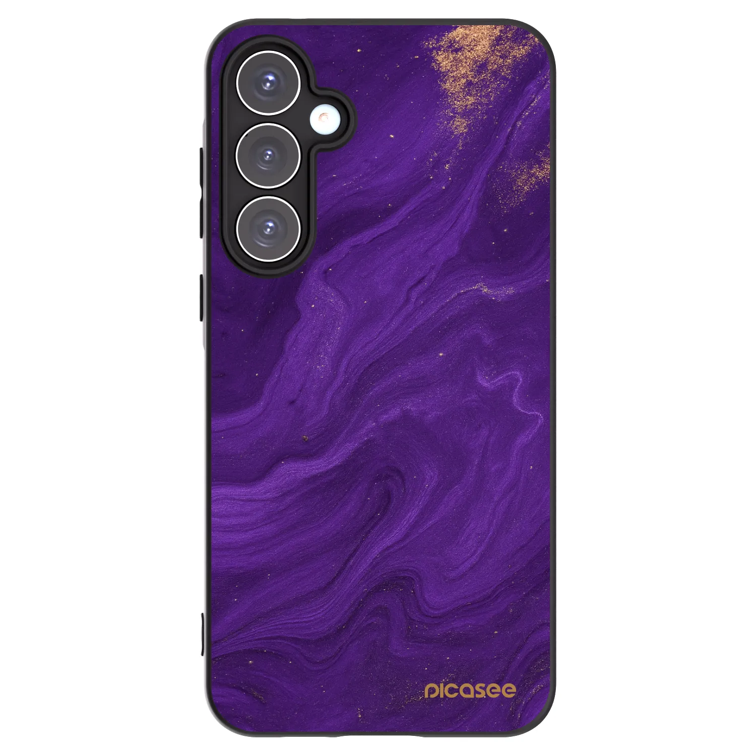 Picasee fekete szilikon tok az alábbi mobiltelefonokra Samsung Galaxy A55 5G A556B - Purple