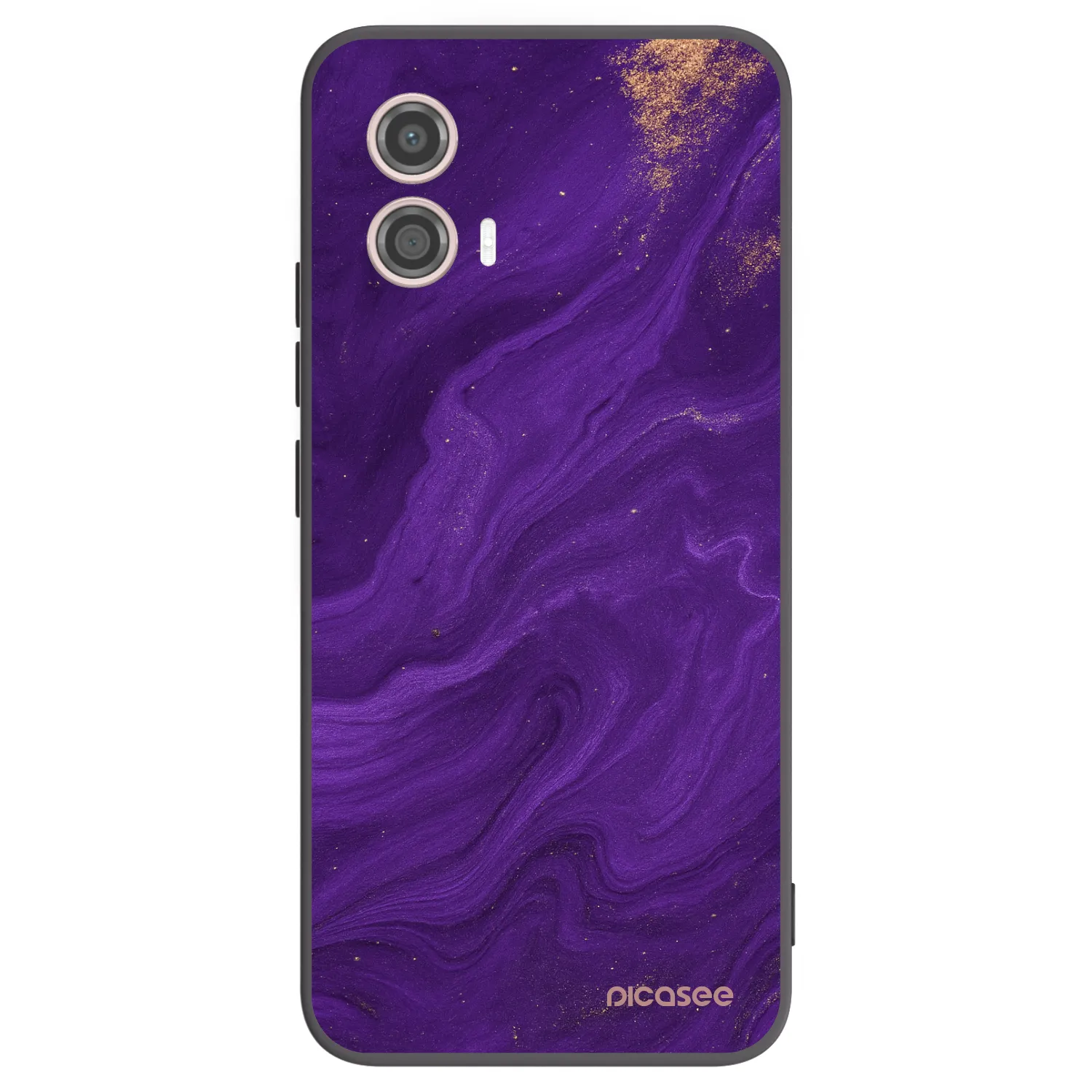 Picasee fekete szilikon tok az alábbi mobiltelefonokra Motorola Moto G53 5G - Purple