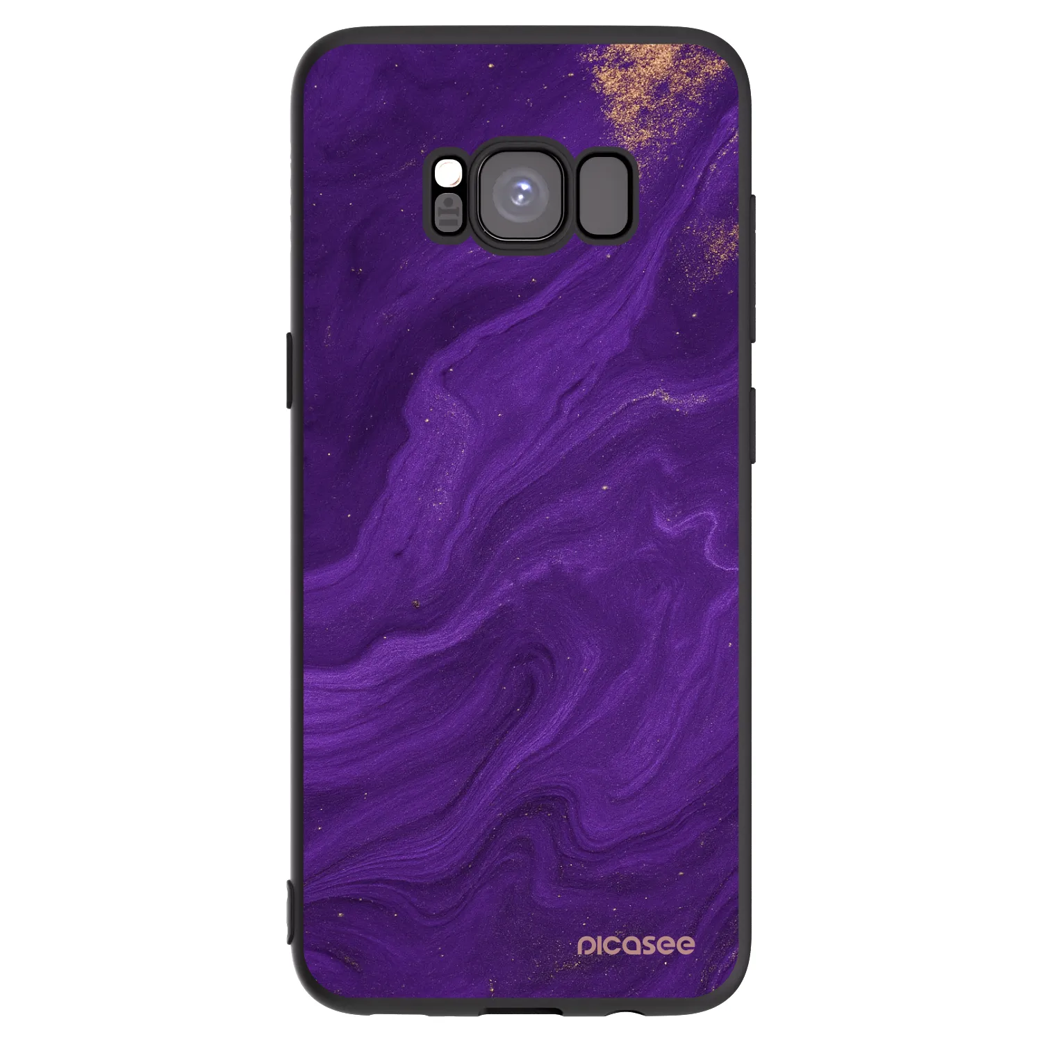Picasee fekete szilikon tok az alábbi mobiltelefonokra Samsung Galaxy S8 G950F - Purple
