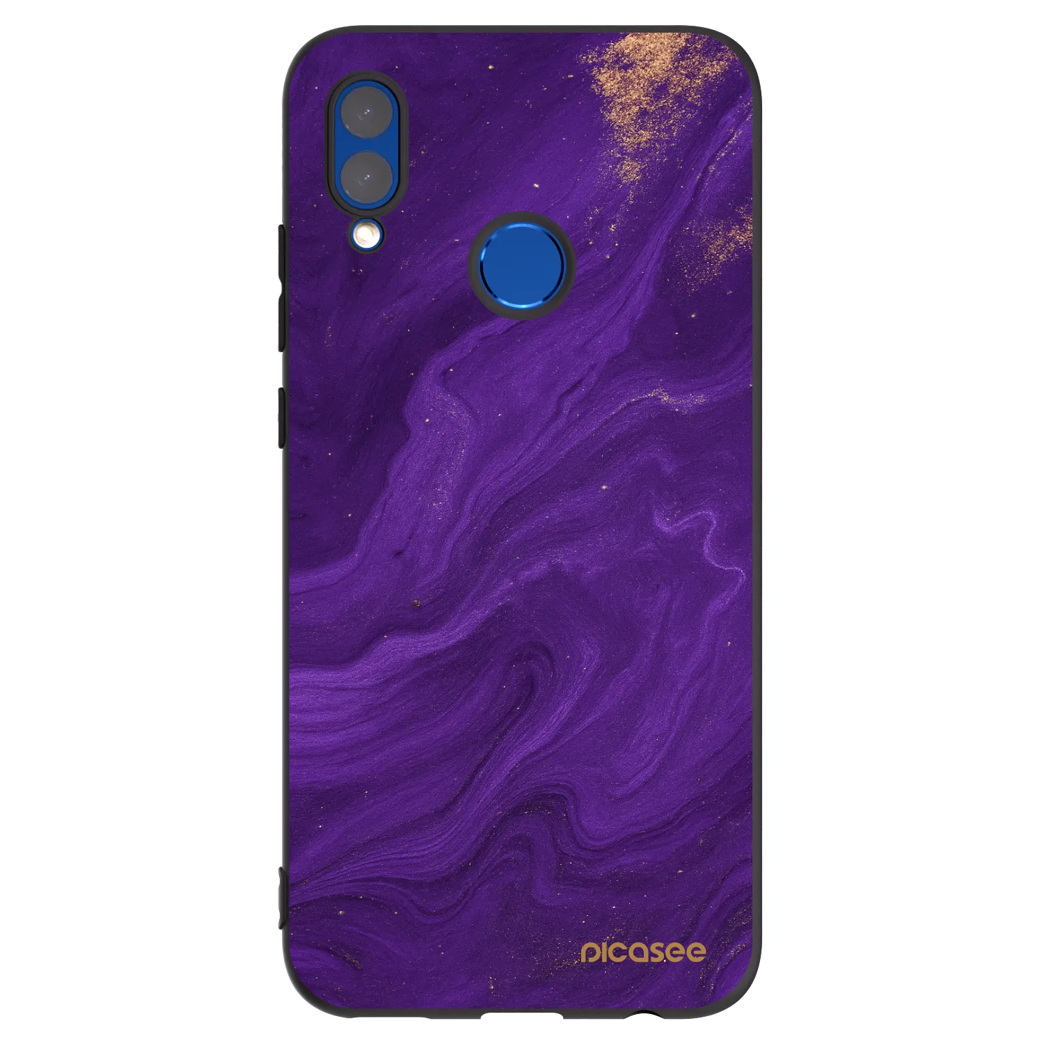 Picasee fekete szilikon tok az alábbi mobiltelefonokra Honor 10 Lite - Purple