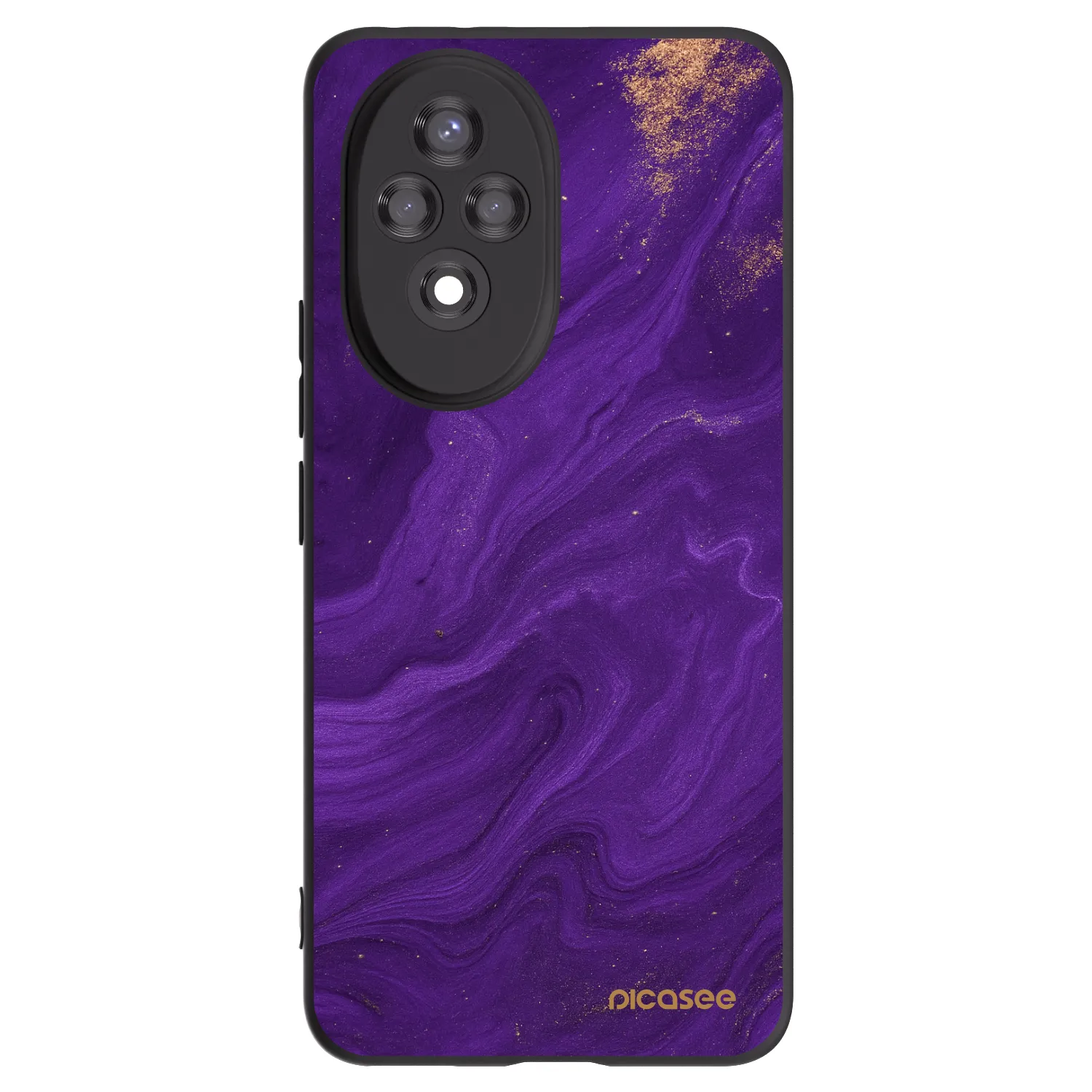 Picasee fekete szilikon tok az alábbi mobiltelefonokra Honor 200 5G - Purple