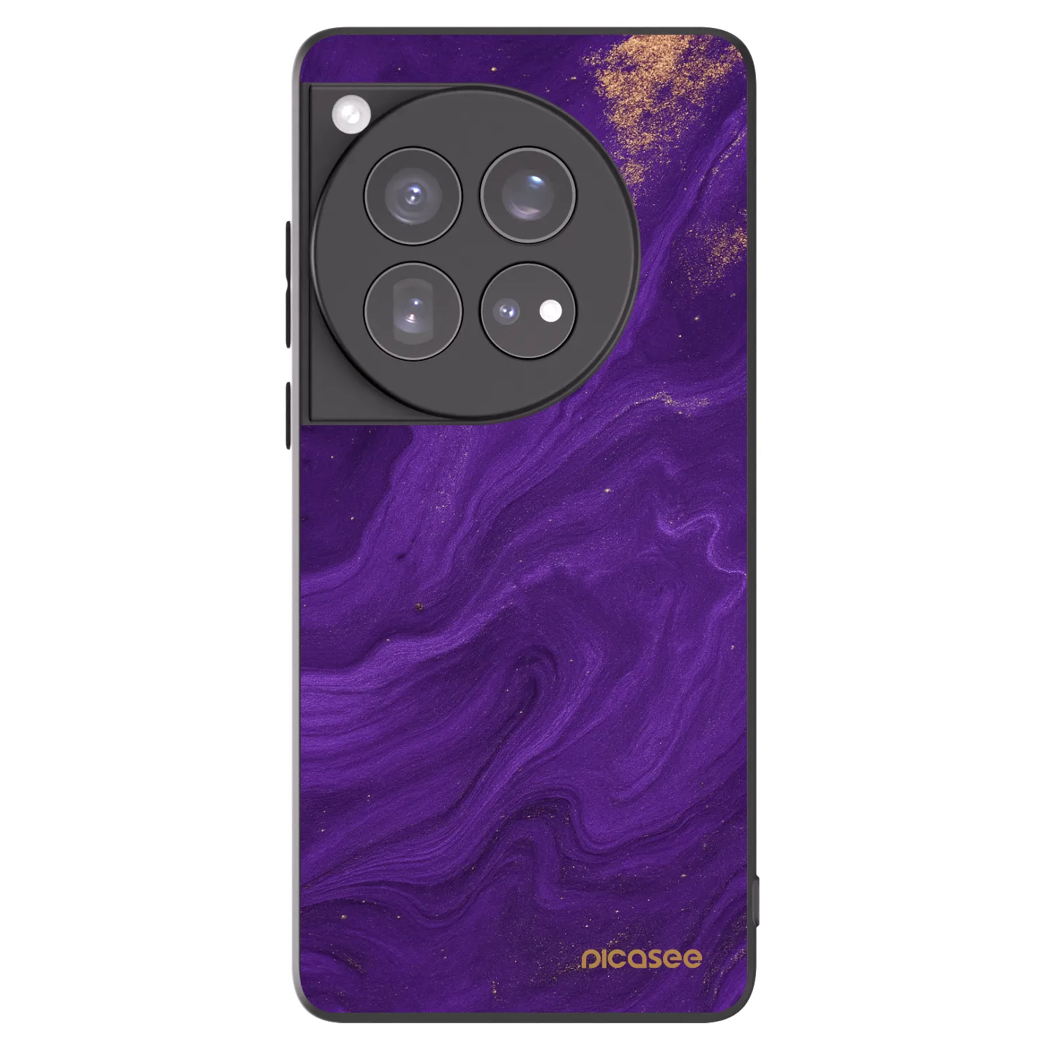 Picasee fekete szilikon tok az alábbi mobiltelefonokra OnePlus 12 5G - Purple