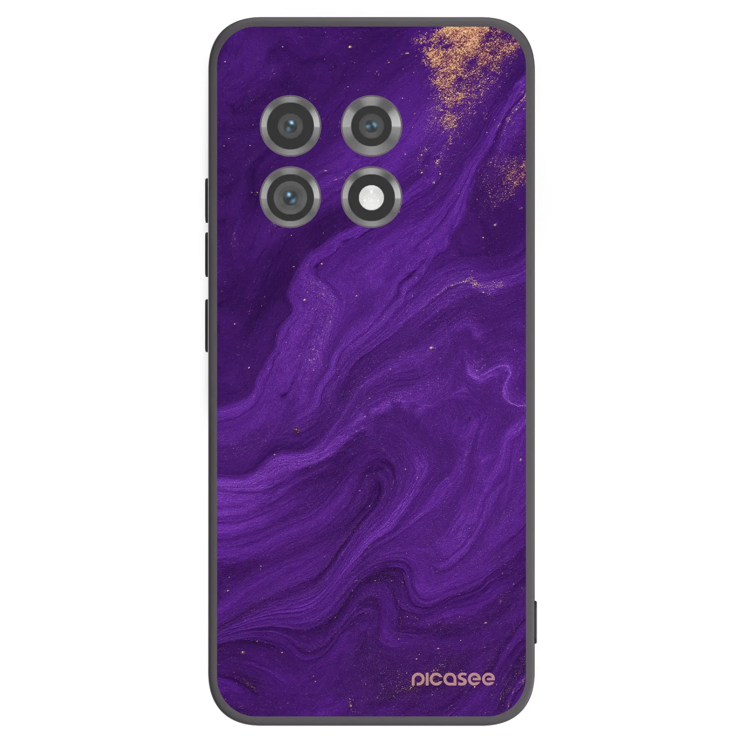 Picasee fekete szilikon tok az alábbi mobiltelefonokra OnePlus 11 5G - Purple