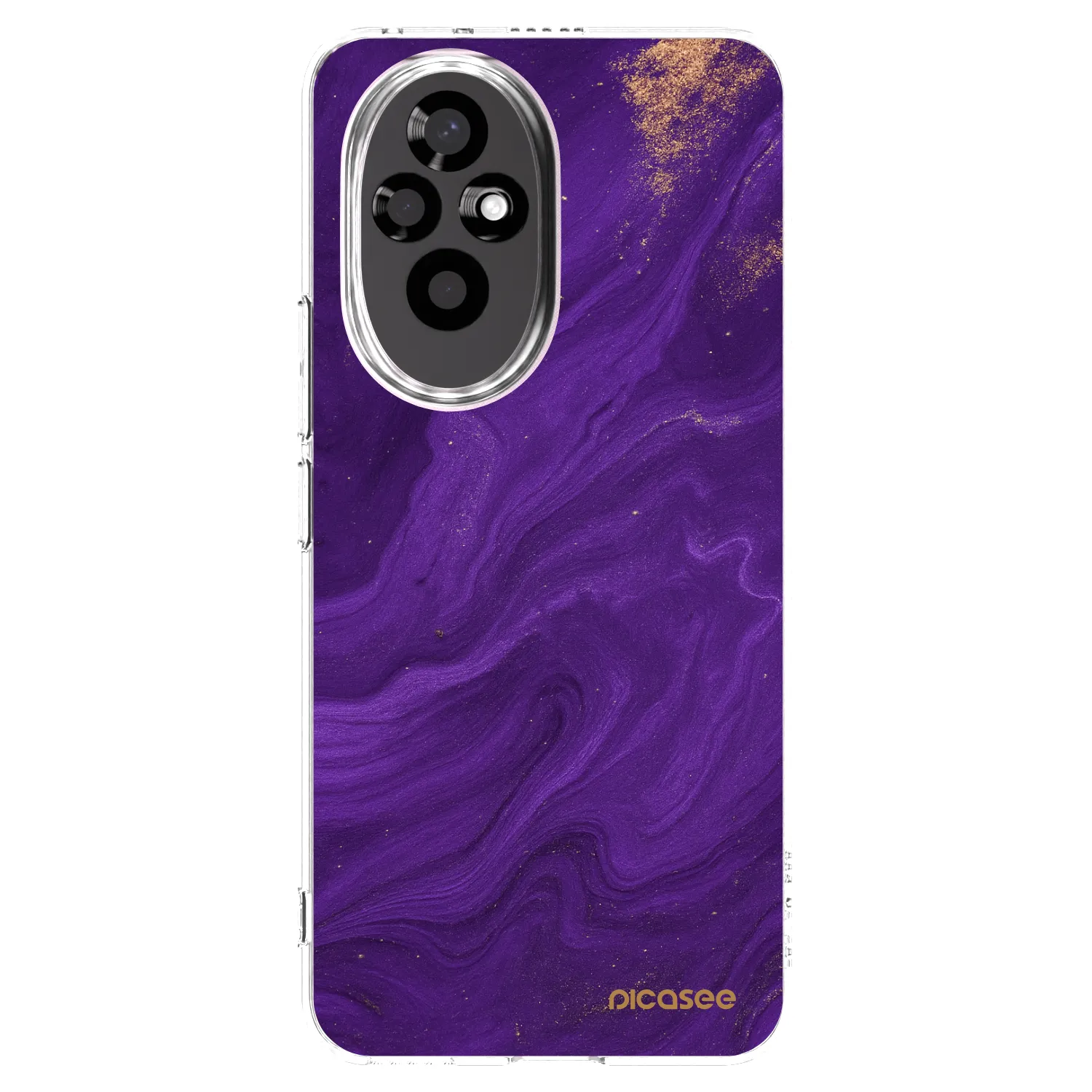 Picasee átlátszó szilikon tok az alábbi mobiltelefonokra Honor 200 Pro 5G - Purple