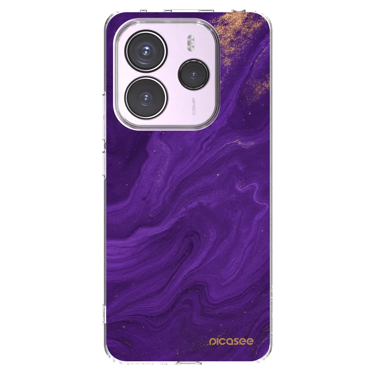 Picasee átlátszó szilikon tok az alábbi mobiltelefonokra Xiaomi Redmi Note 14 5G - Purple