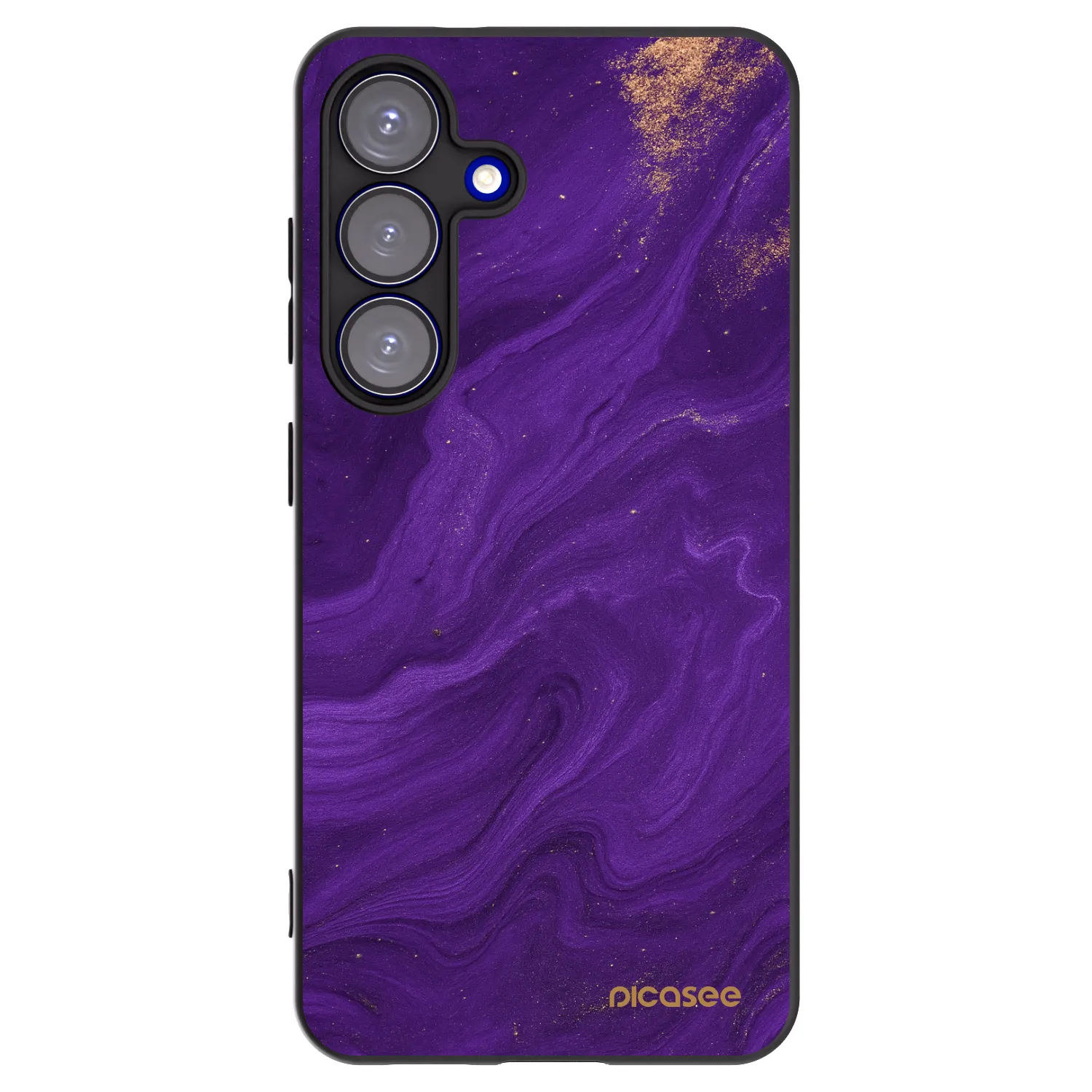 Picasee fekete szilikon tok az alábbi mobiltelefonokra Samsung Galaxy S25 5G - Purple