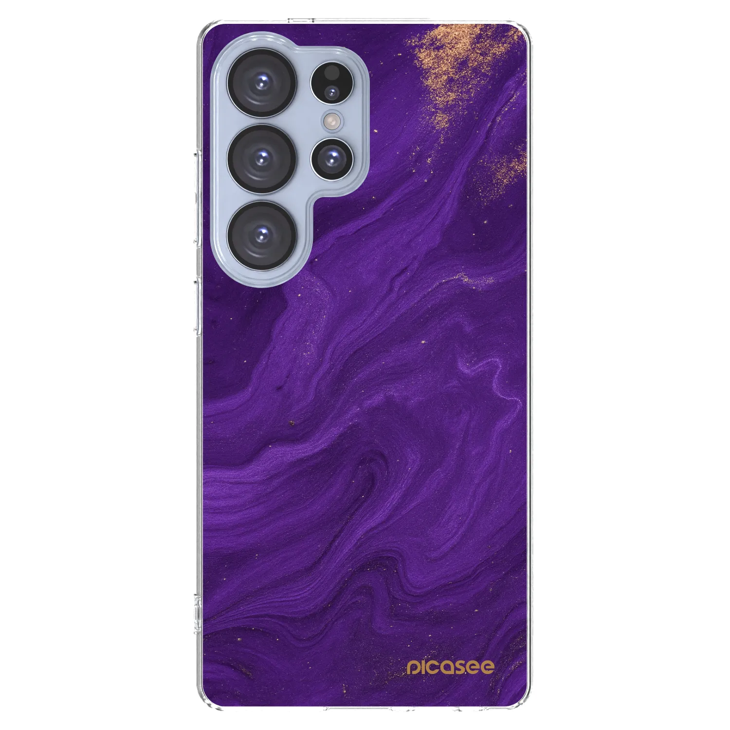 Picasee átlátszó szilikon tok az alábbi mobiltelefonokra Samsung Galaxy S25 Ultra 5G - Purple