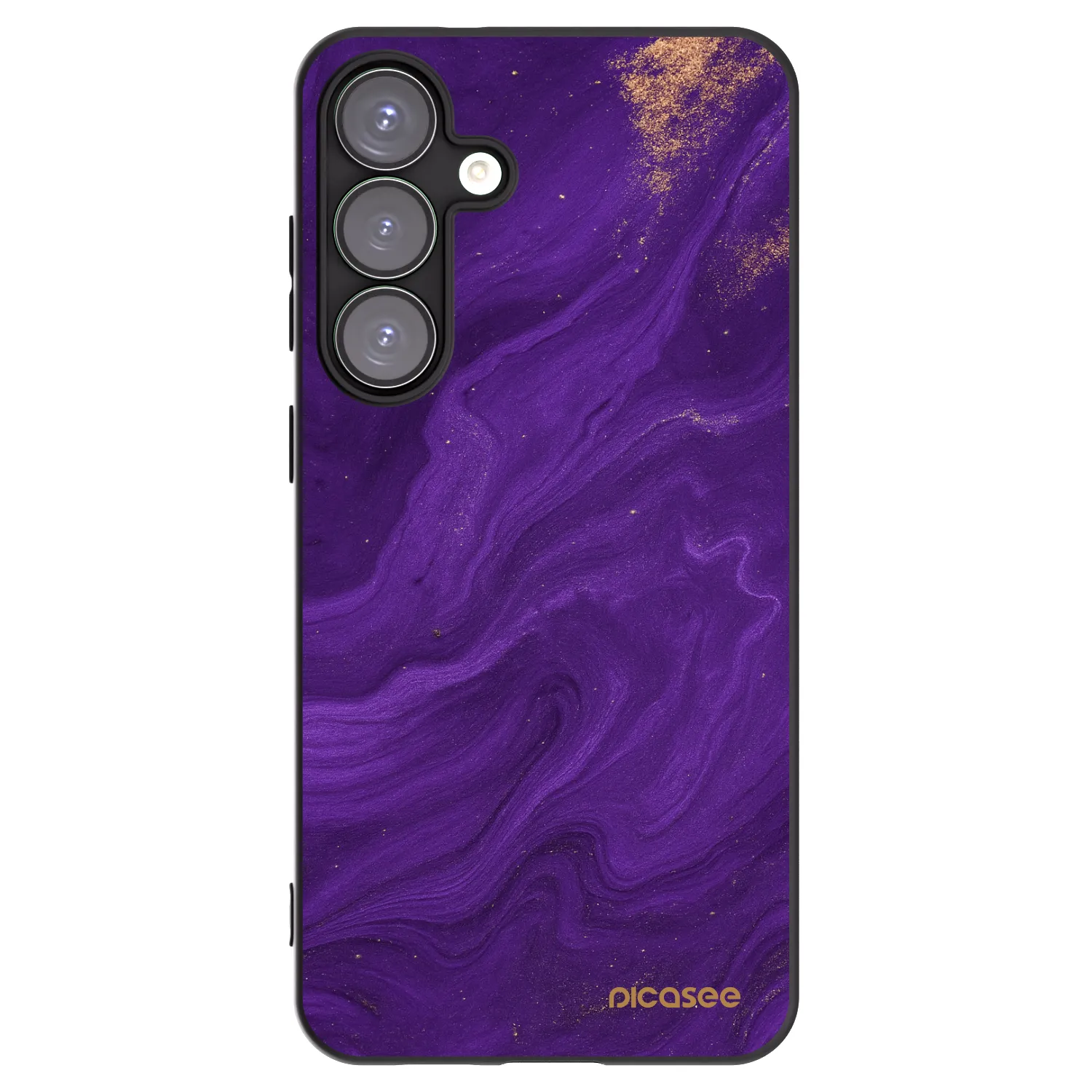 Picasee fekete szilikon tok az alábbi mobiltelefonokra Samsung Galaxy S25+ 5G - Purple
