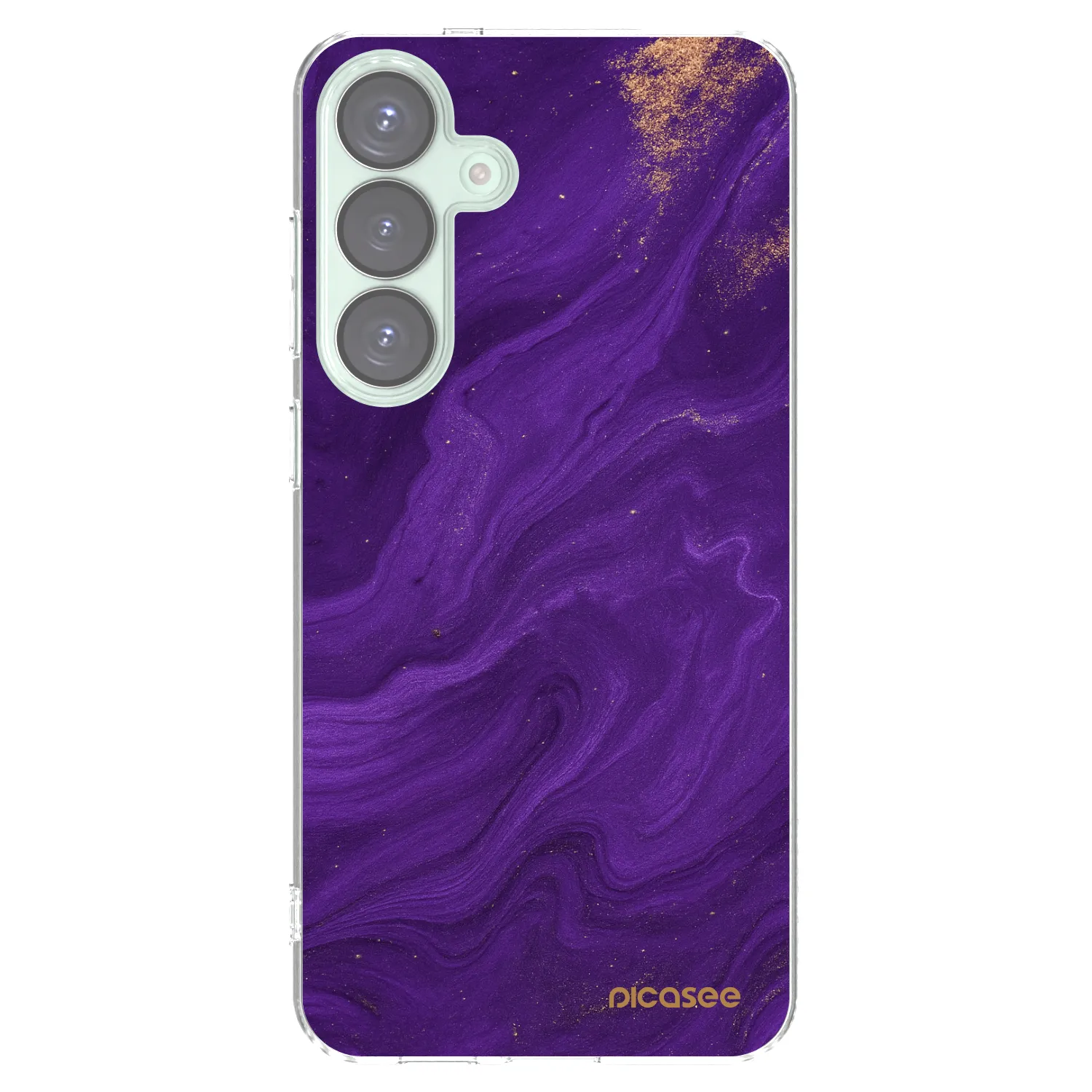 Picasee átlátszó szilikon tok az alábbi mobiltelefonokra Samsung Galaxy S25+ 5G - Purple