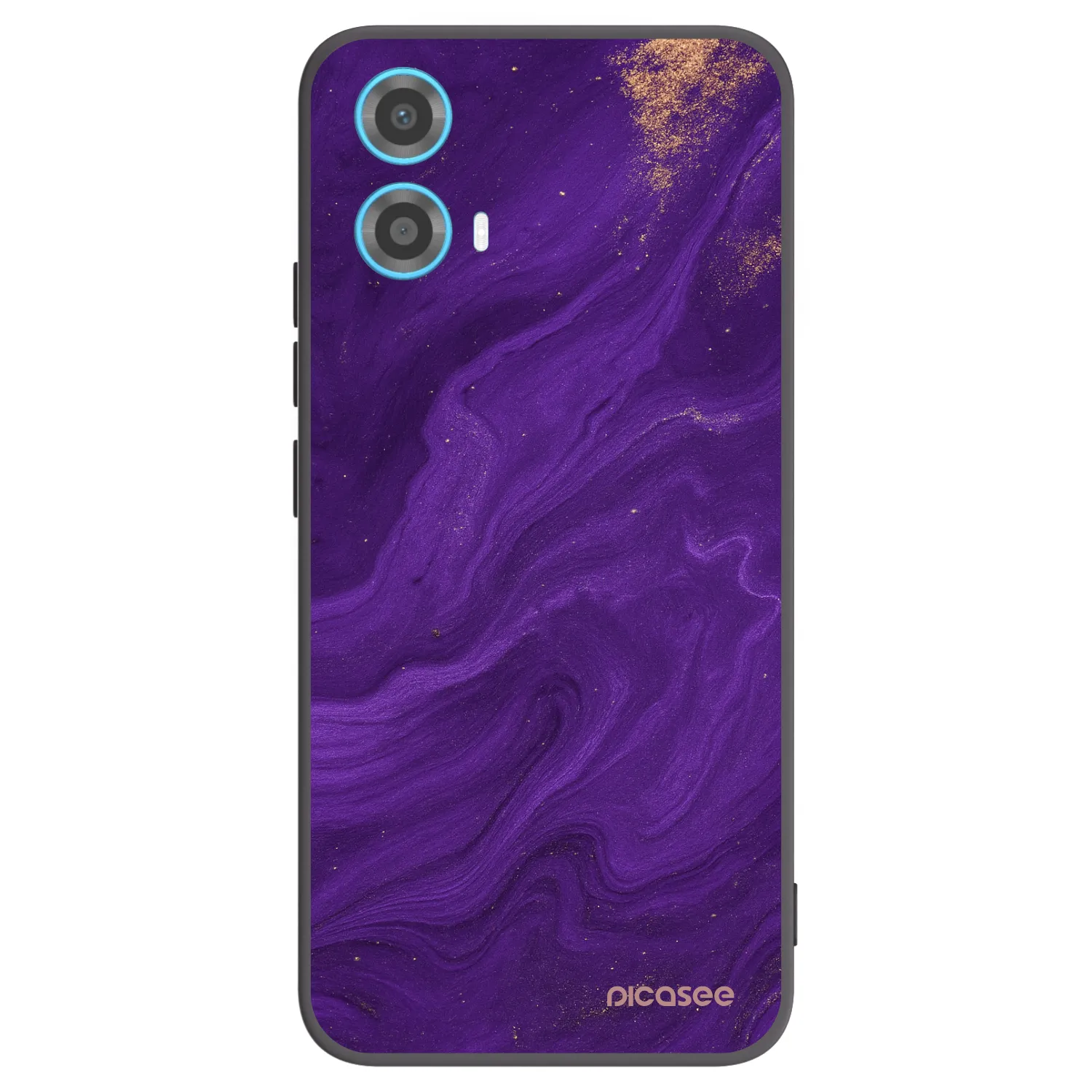 Picasee fekete szilikon tok az alábbi mobiltelefonokra Motorola Moto G34 5G - Purple