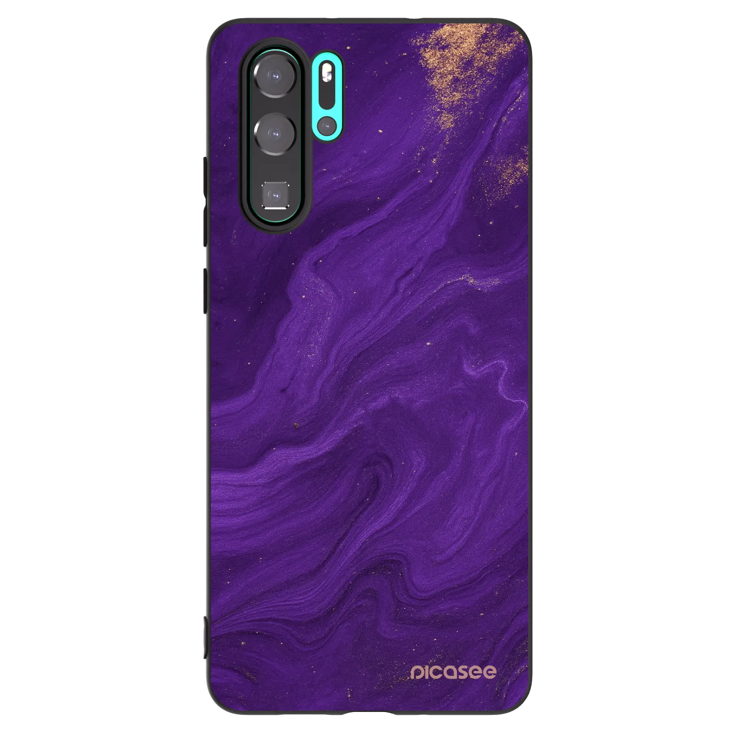 Picasee fekete szilikon tok az alábbi mobiltelefonokra Huawei P30 Pro - Purple