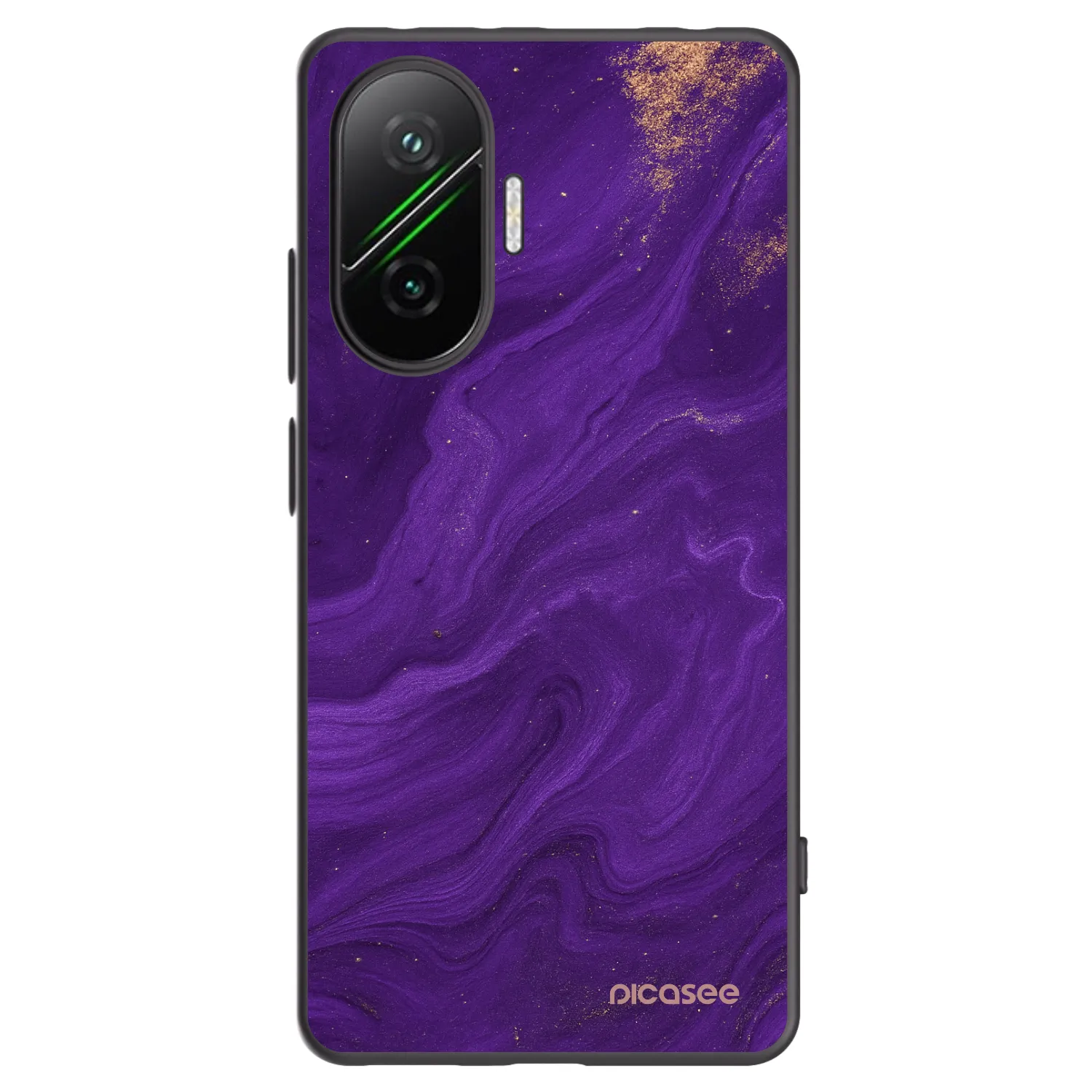 Picasee fekete szilikon tok az alábbi mobiltelefonokra Xiaomi Poco F7 Pro 5G - Purple