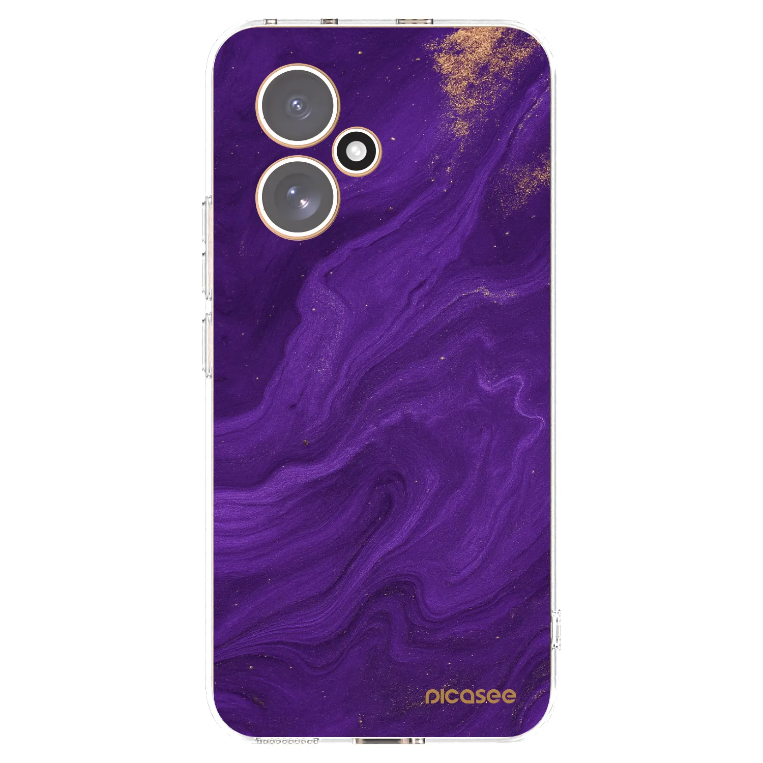 Picasee átlátszó szilikon tok az alábbi mobiltelefonokra Honor 400 5G - Purple
