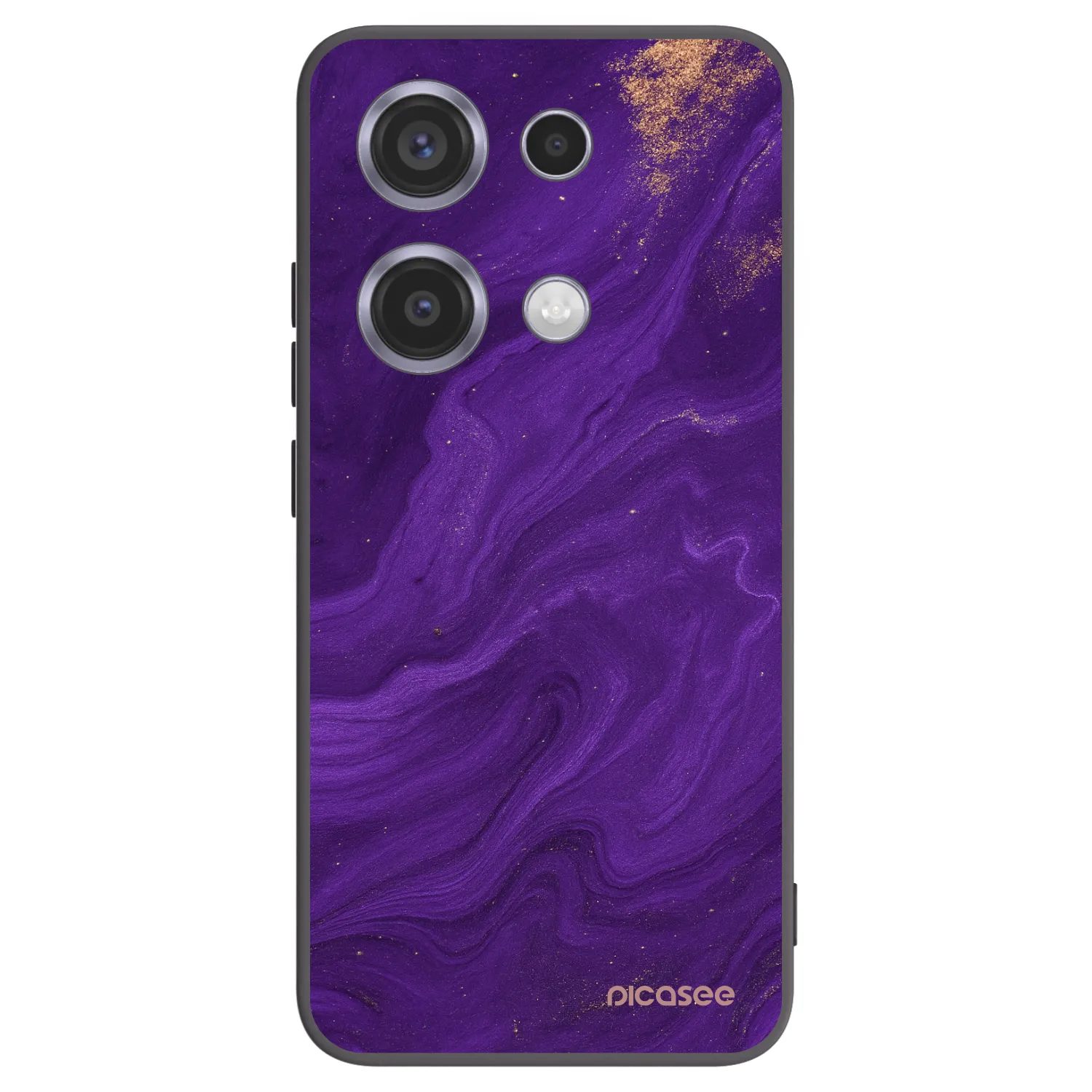 Picasee fekete szilikon tok az alábbi mobiltelefonokra Xiaomi Redmi Note 14S - Purple