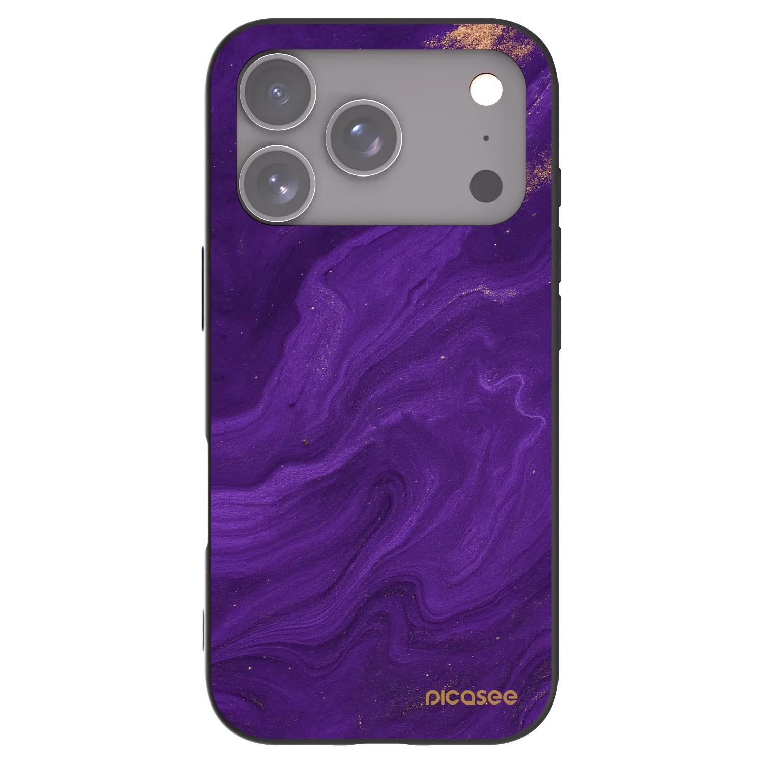 Picasee fekete szilikon tok az alábbi mobiltelefonokra Apple iPhone 17 Pro - Purple