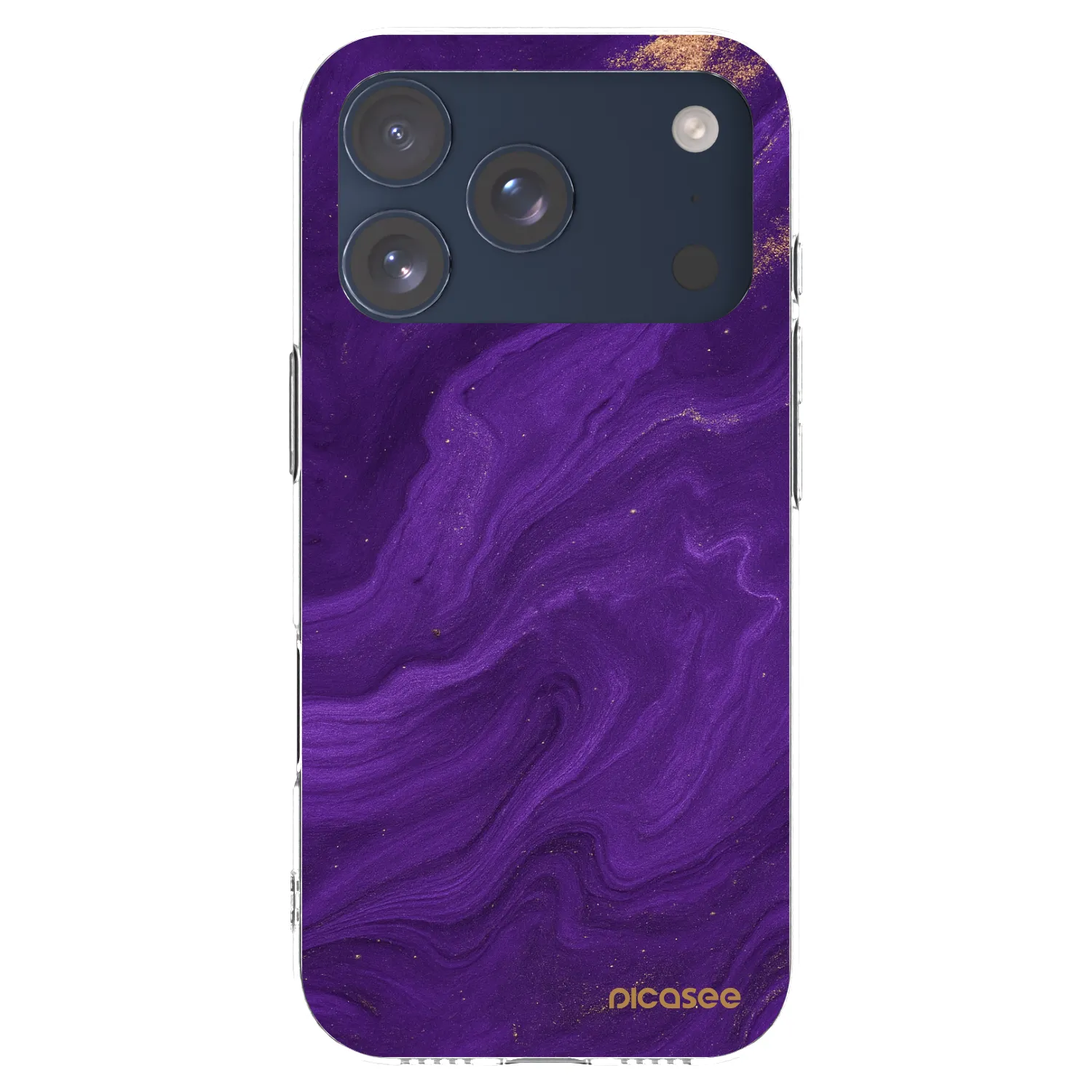 Picasee átlátszó szilikon tok az alábbi mobiltelefonokra Apple iPhone 17 Pro - Purple