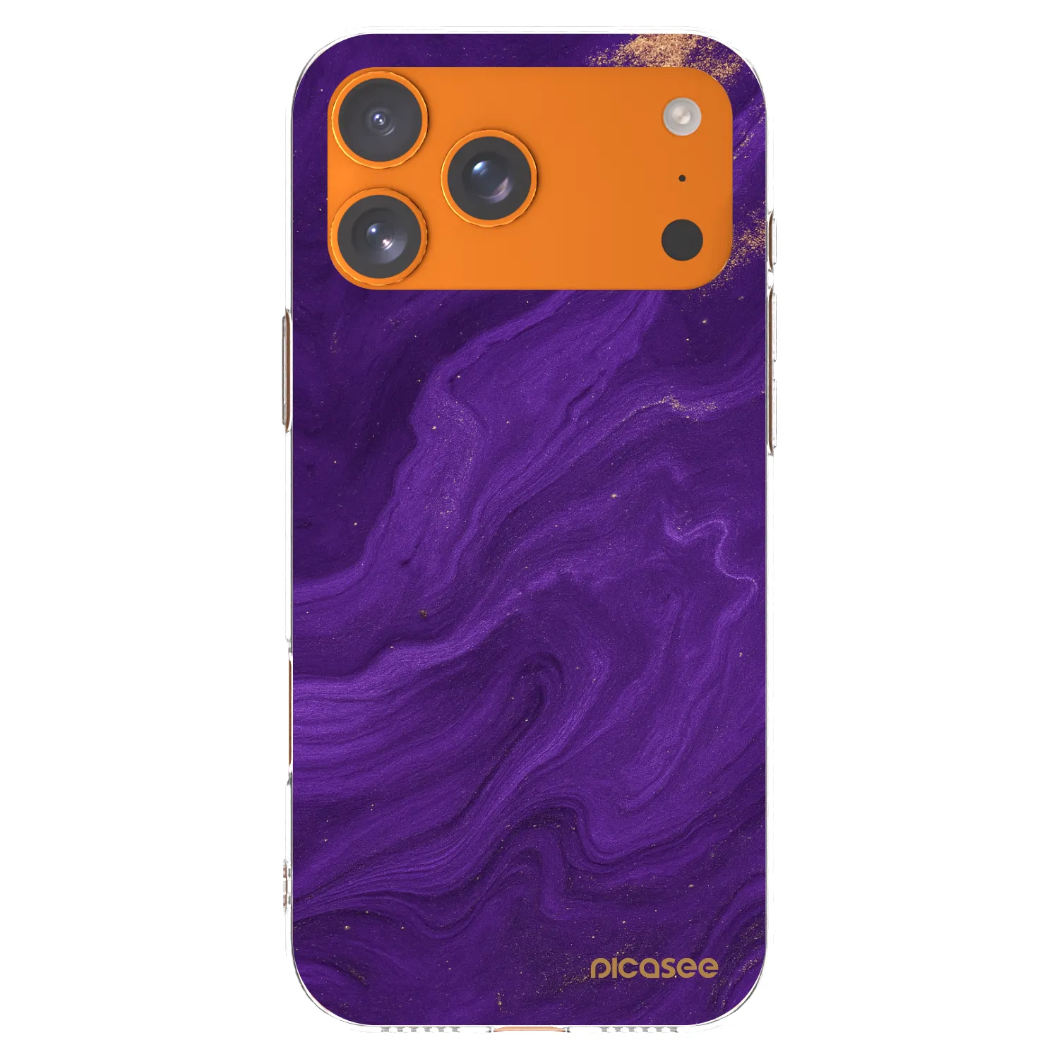 Picasee átlátszó szilikon tok az alábbi mobiltelefonokra Apple iPhone 17 Pro Max - Purple