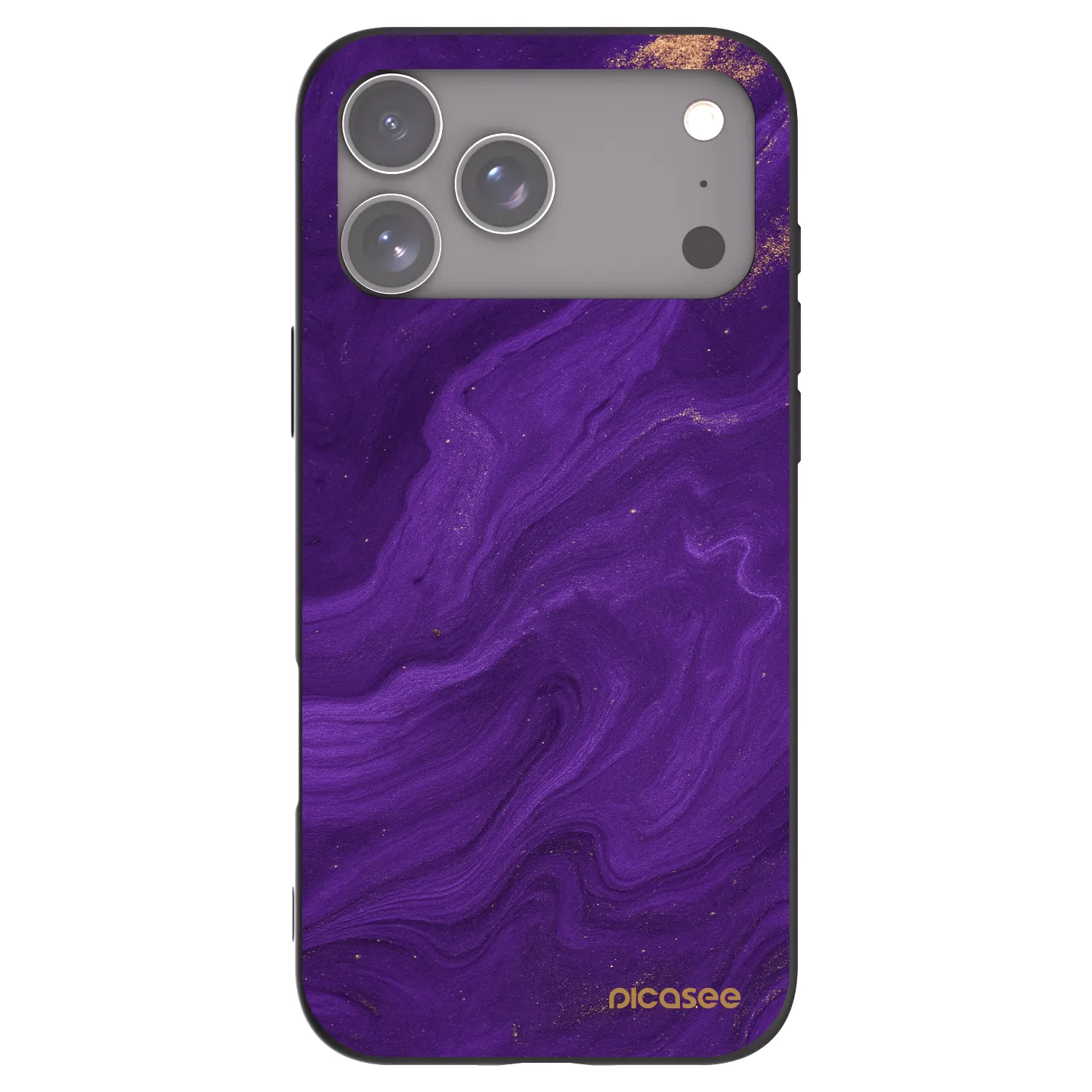 Picasee fekete szilikon tok az alábbi mobiltelefonokra Apple iPhone 17 Pro Max - Purple
