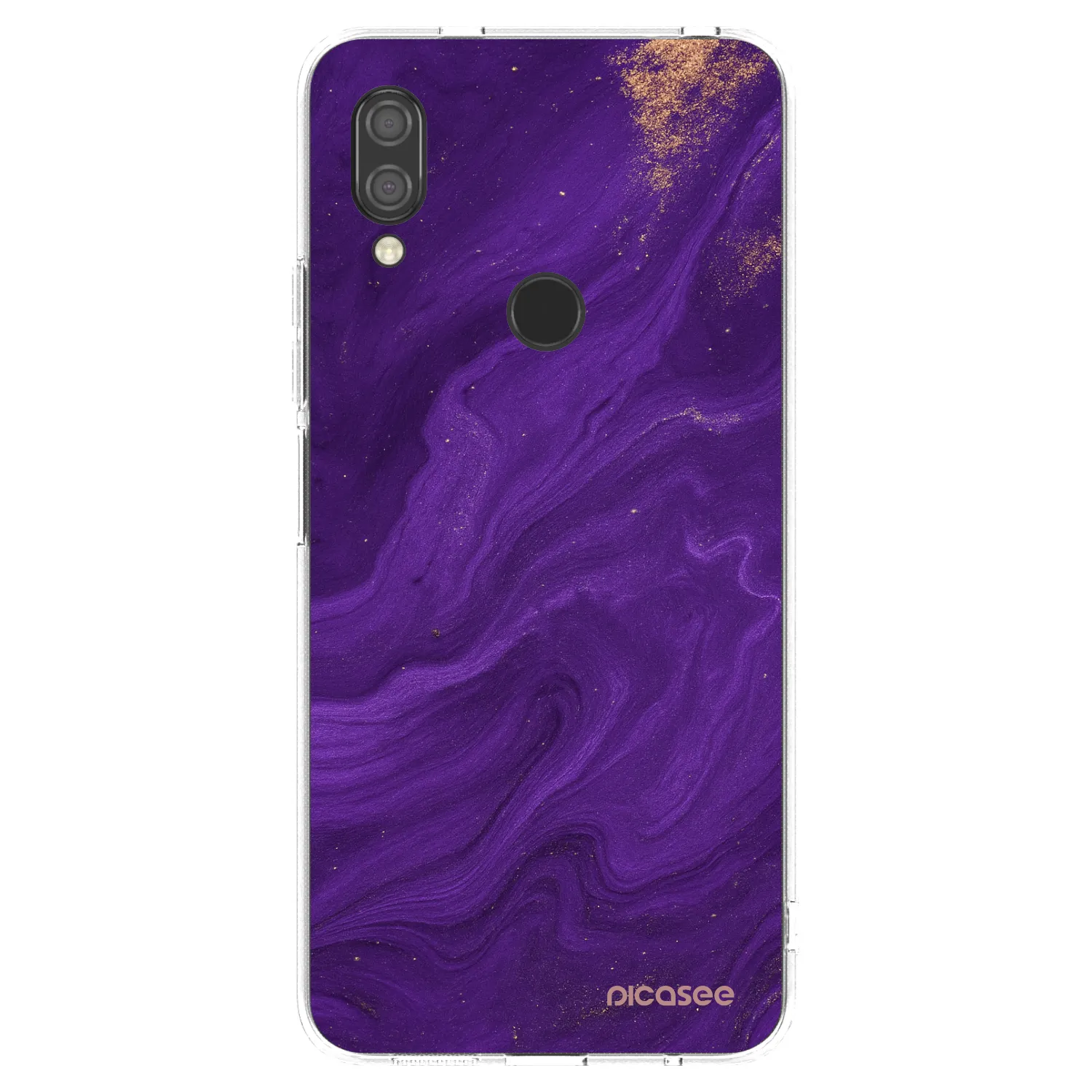Picasee átlátszó szilikon tok az alábbi mobiltelefonokra Xiaomi Redmi 7 - Purple