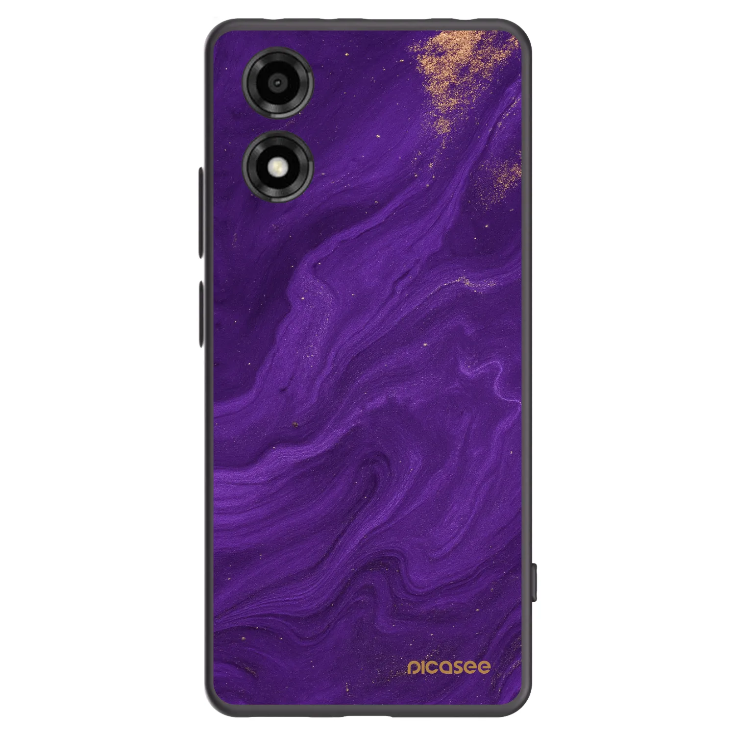 Picasee fekete szilikon tok az alábbi mobiltelefonokra Motorola Moto E14 - Purple