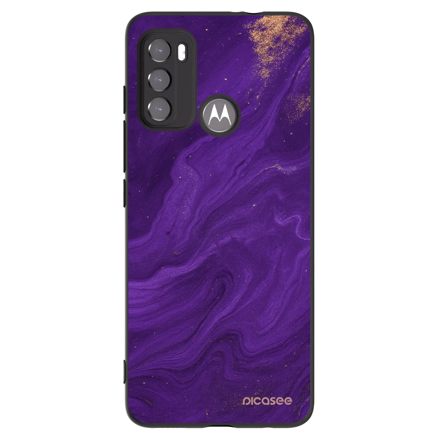 Picasee fekete szilikon tok az alábbi mobiltelefonokra Motorola Edge 60 5G - Purple