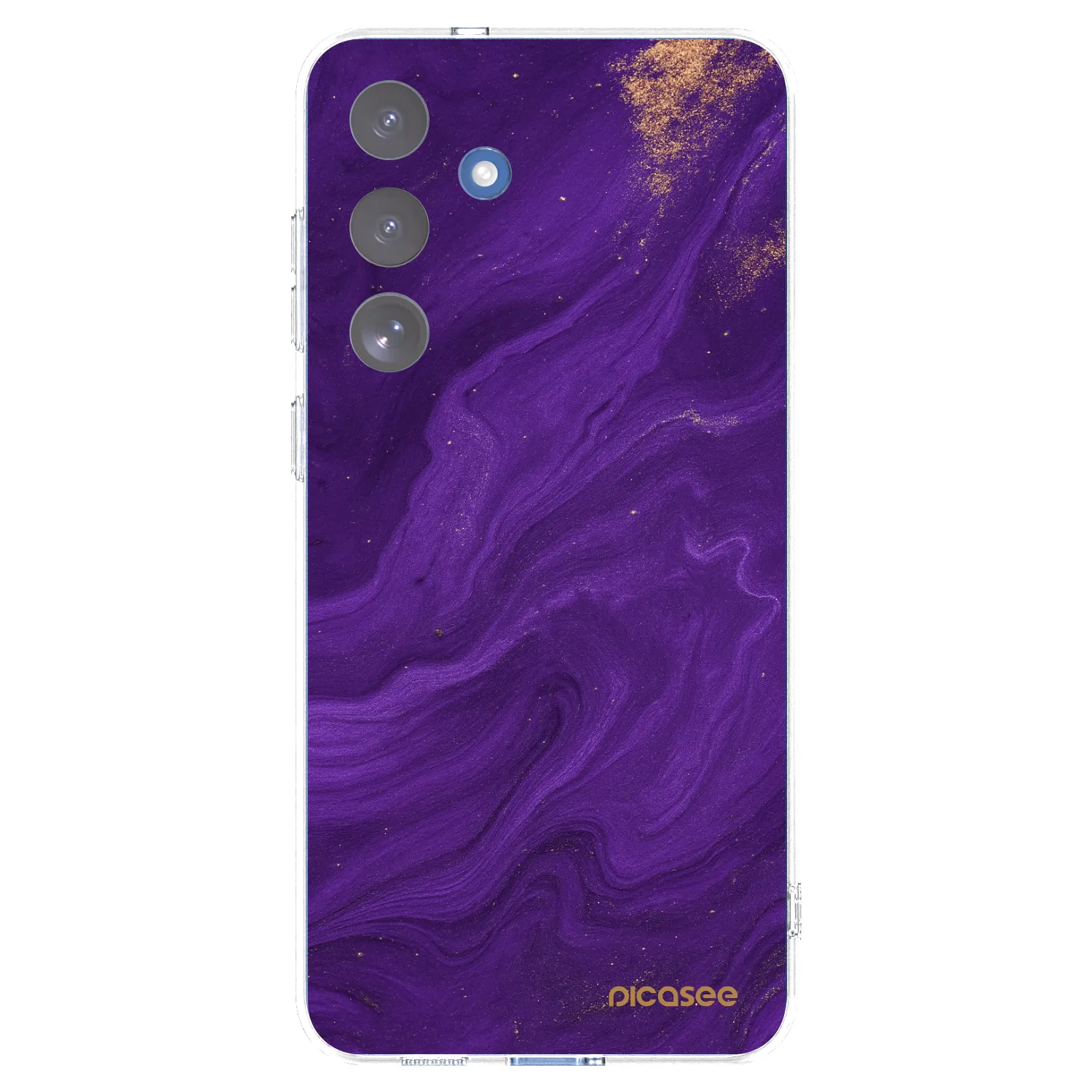 Picasee átlátszó szilikon tok az alábbi mobiltelefonokra Samsung Galaxy S25 FE 5G - Purple