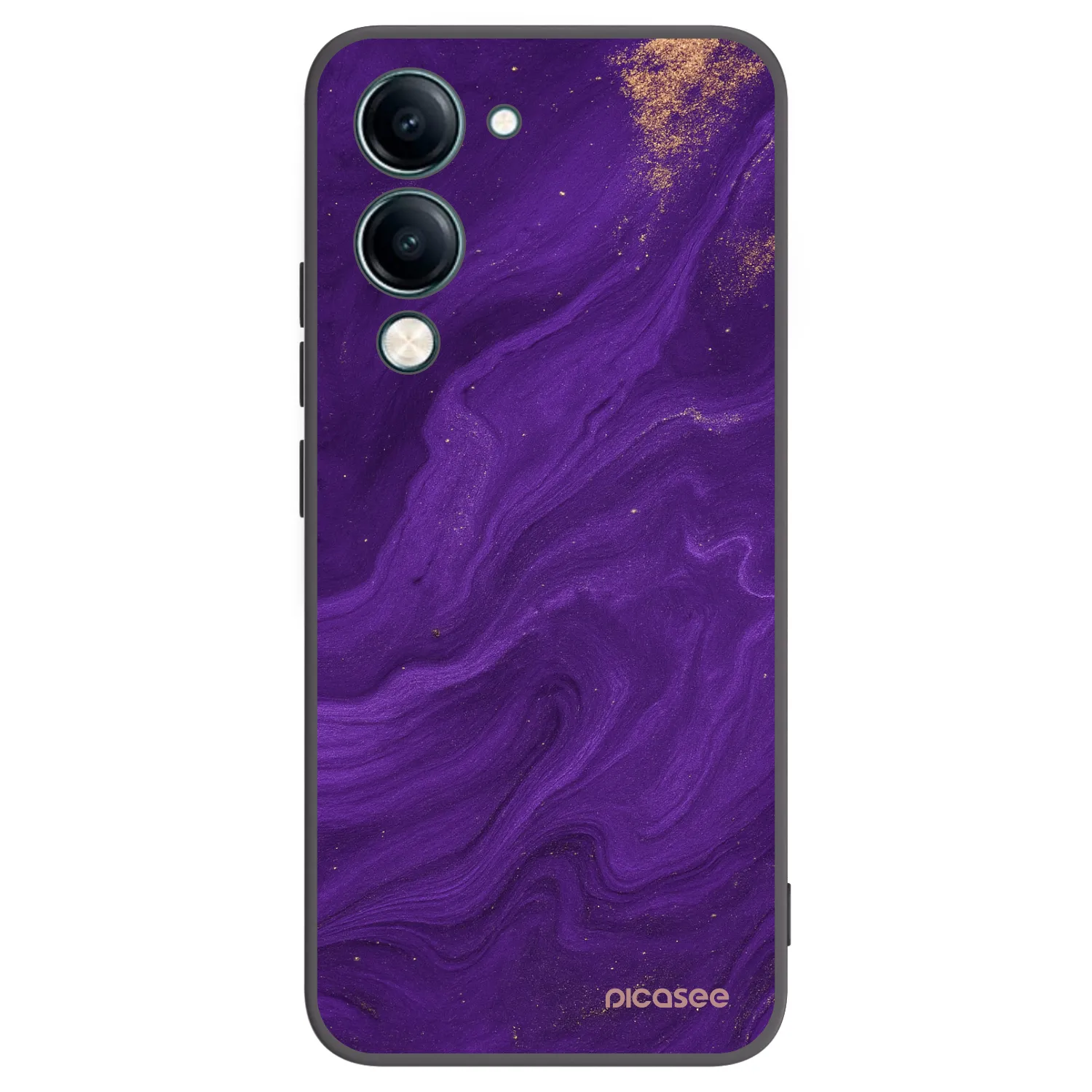 Picasee fekete szilikon tok az alábbi mobiltelefonokra Vivo Y29s 5G - Purple