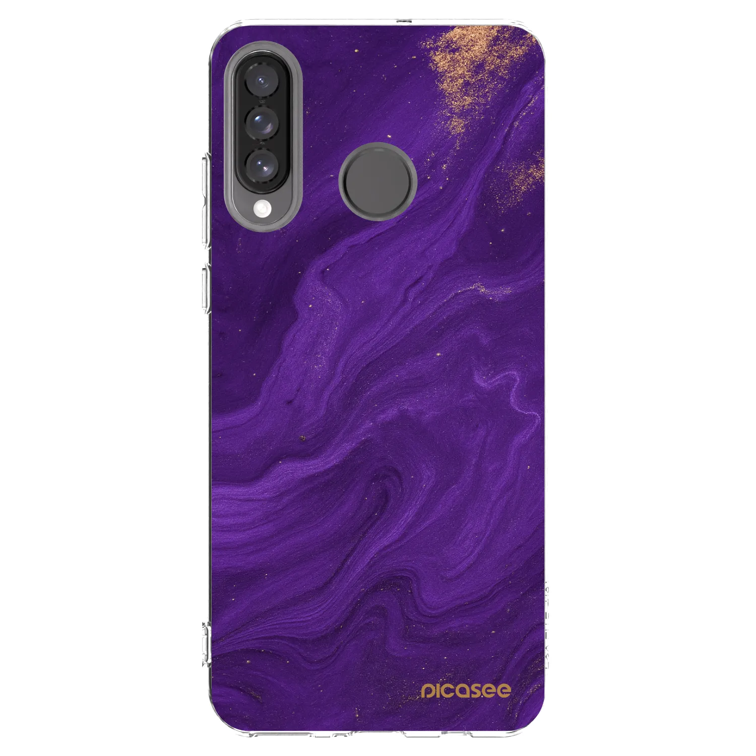 Picasee átlátszó szilikon tok az alábbi mobiltelefonokra Huawei P30 Lite - Purple