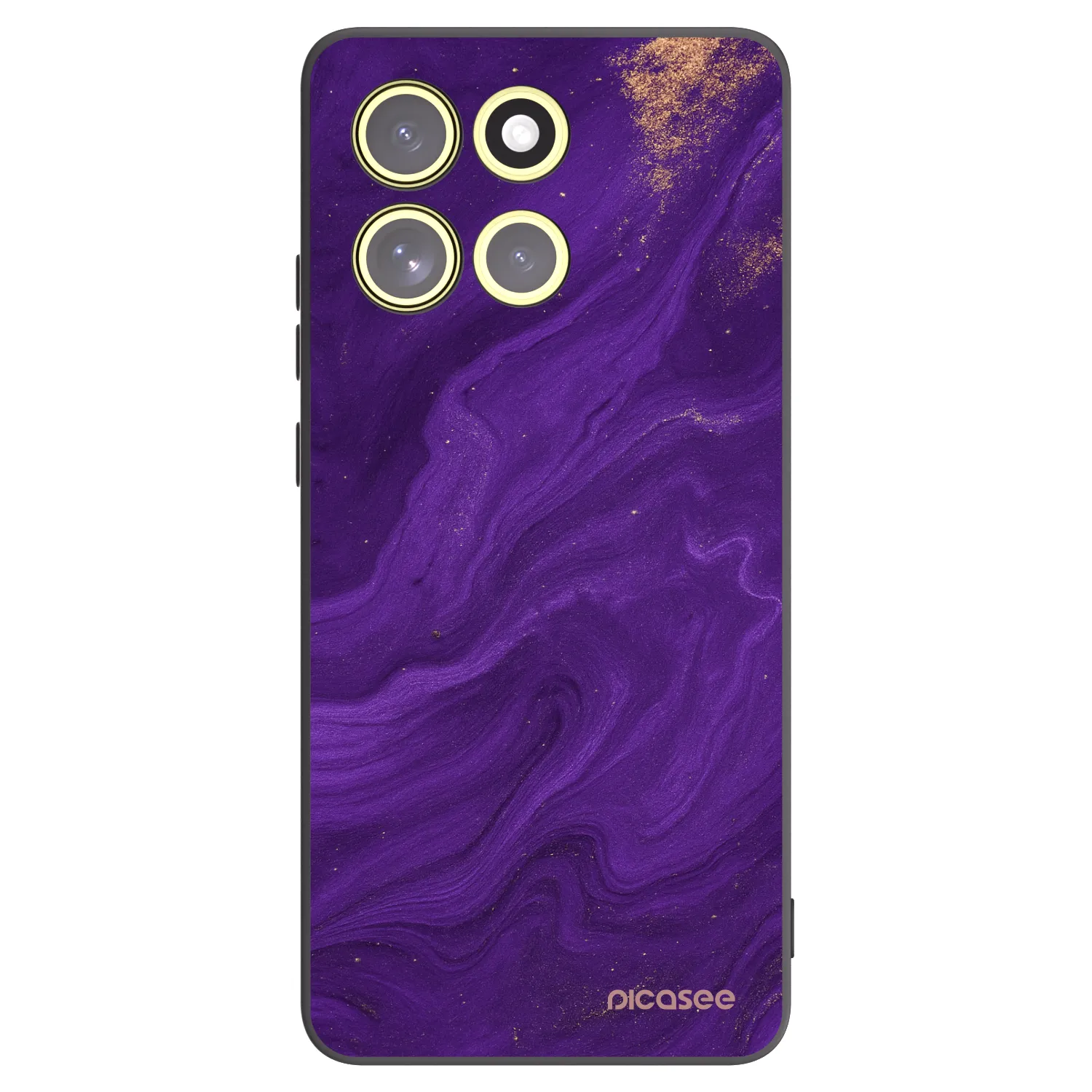 Picasee fekete szilikon tok az alábbi mobiltelefonokra Motorola Moto G86 Power 5G - Purple