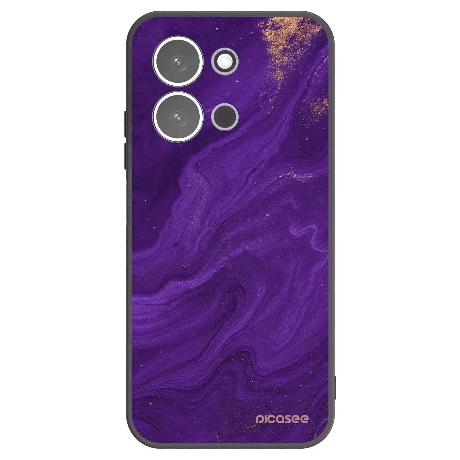 Picasee fekete szilikon tok az alábbi mobiltelefonokra Xiaomi Redmi 15C 5G - Purple