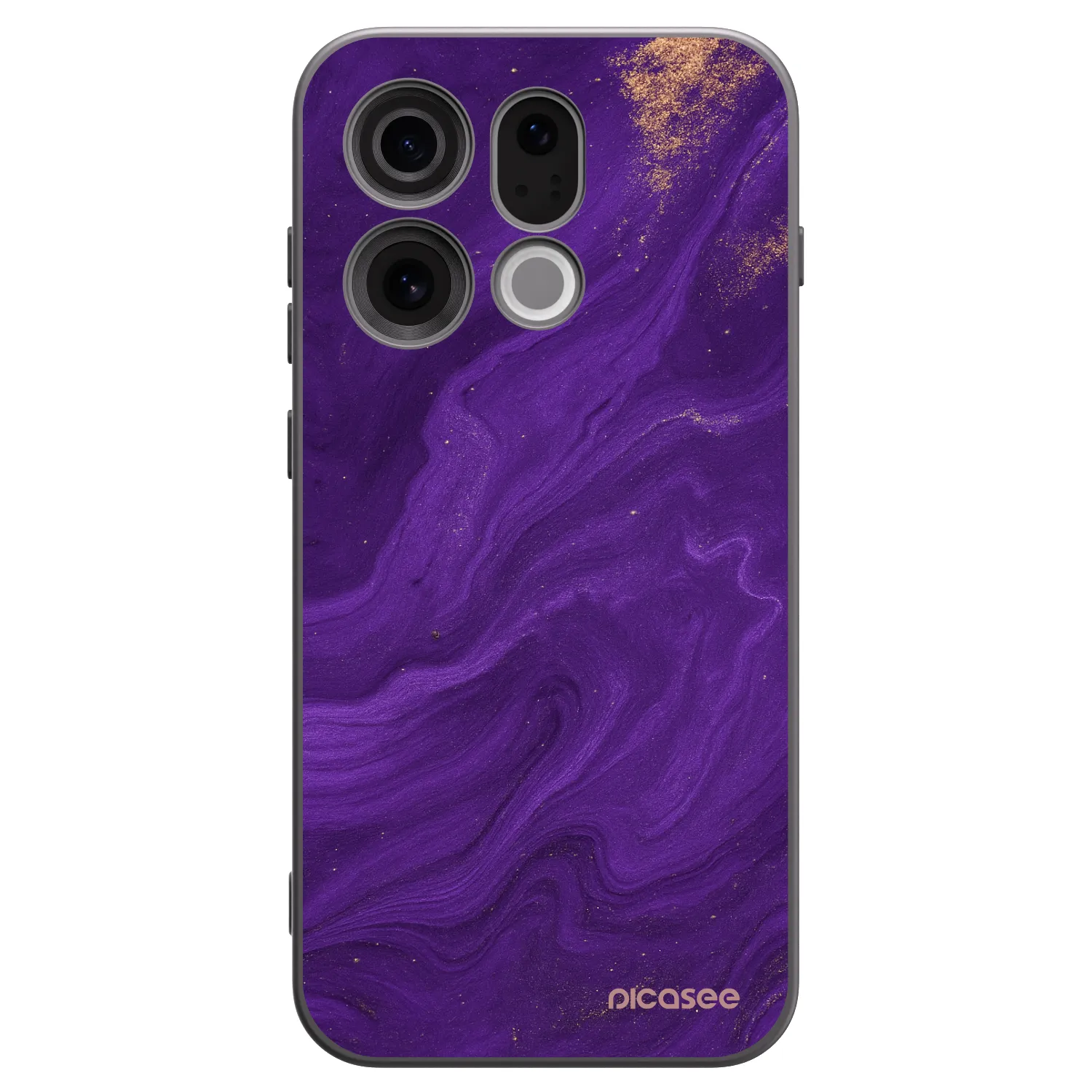 Picasee fekete szilikon tok az alábbi mobiltelefonokra OPPO Find X9 - Purple