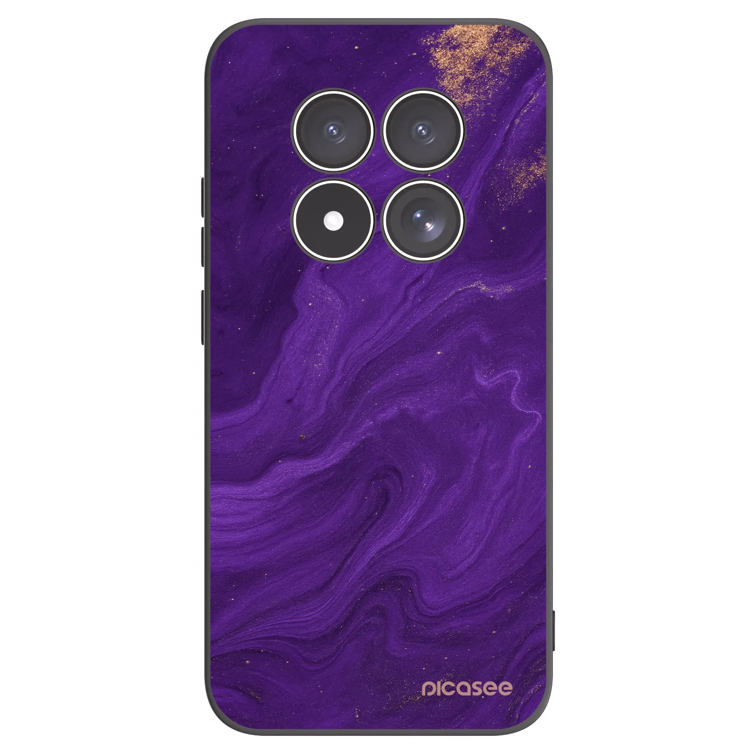 Picasee fekete szilikon tok az alábbi mobiltelefonokra Xiaomi Redmi Note 15 Pro 5G - Purple