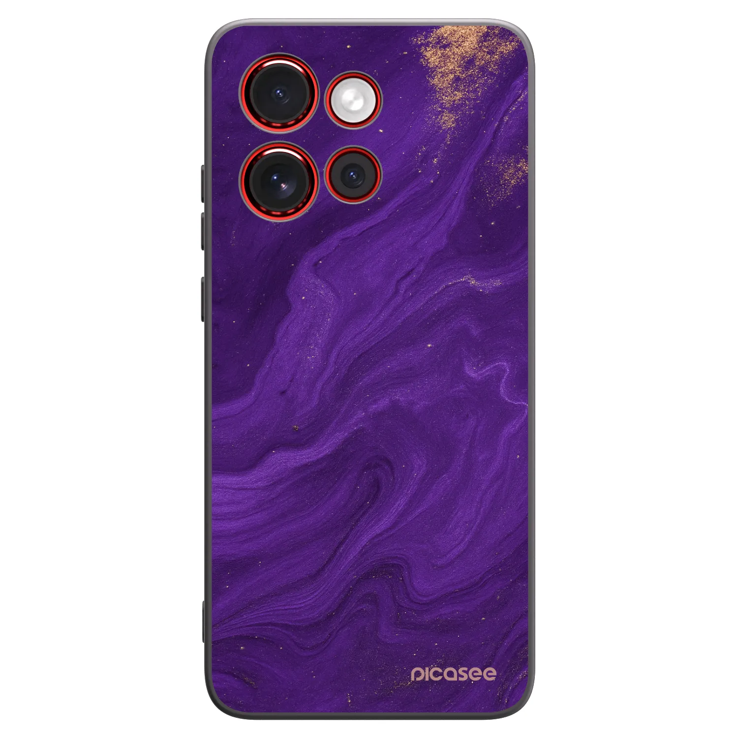 Picasee fekete szilikon tok az alábbi mobiltelefonokra Motorola Edge 60 Neo 5G - Purple