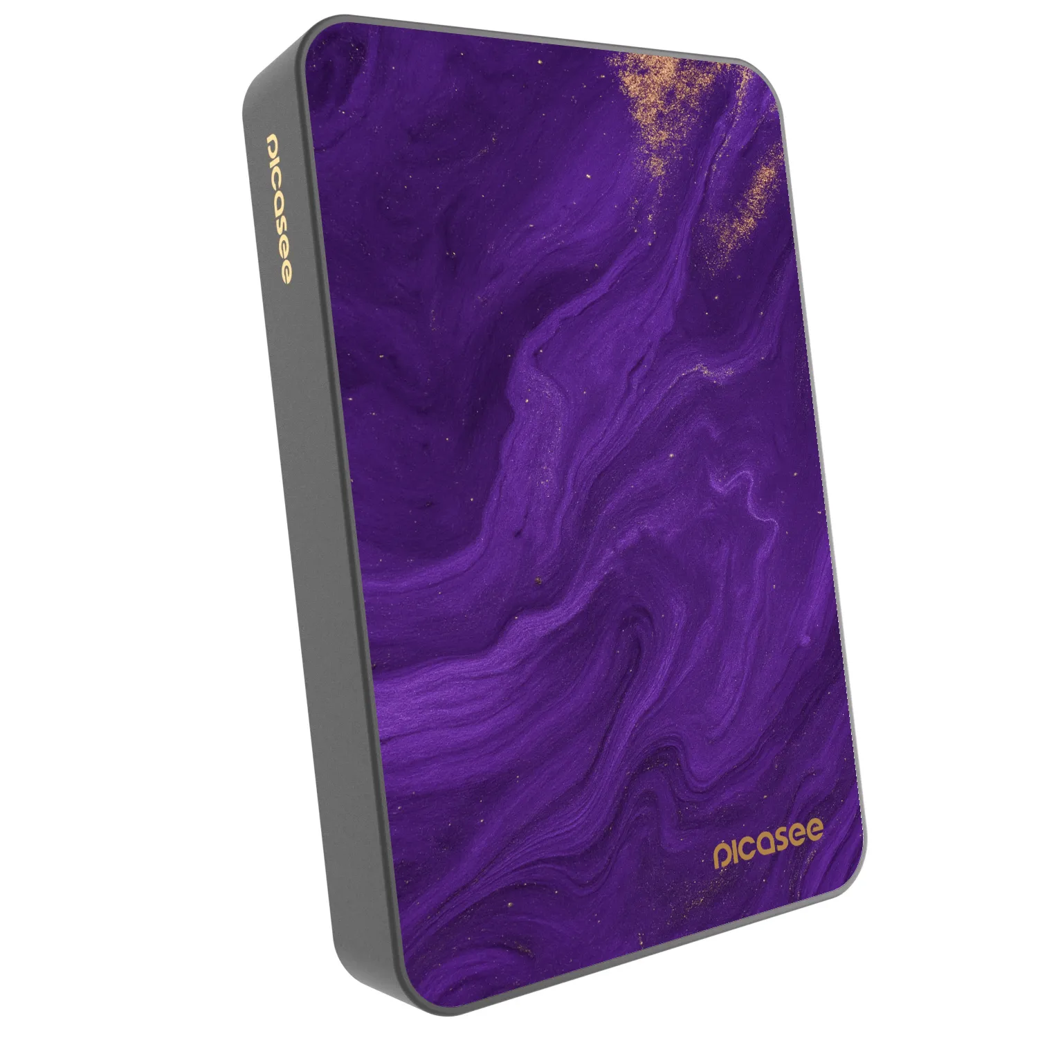 Picasee Powerbank MagSafe 10 000 mAh Szürke - Purple