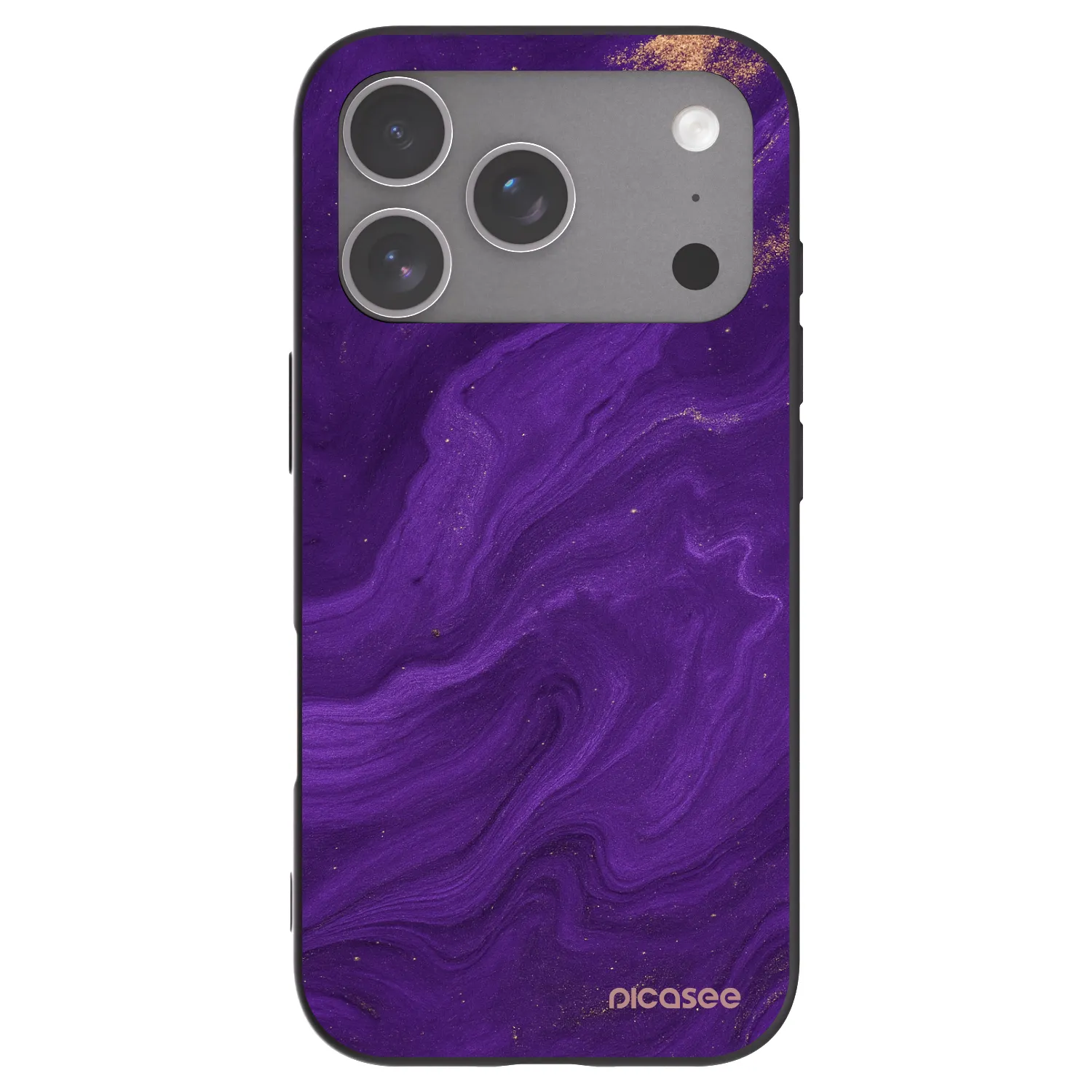 Picasee fekete szilikon tok az alábbi mobiltelefonokra Apple iPhone 18 Pro - Purple