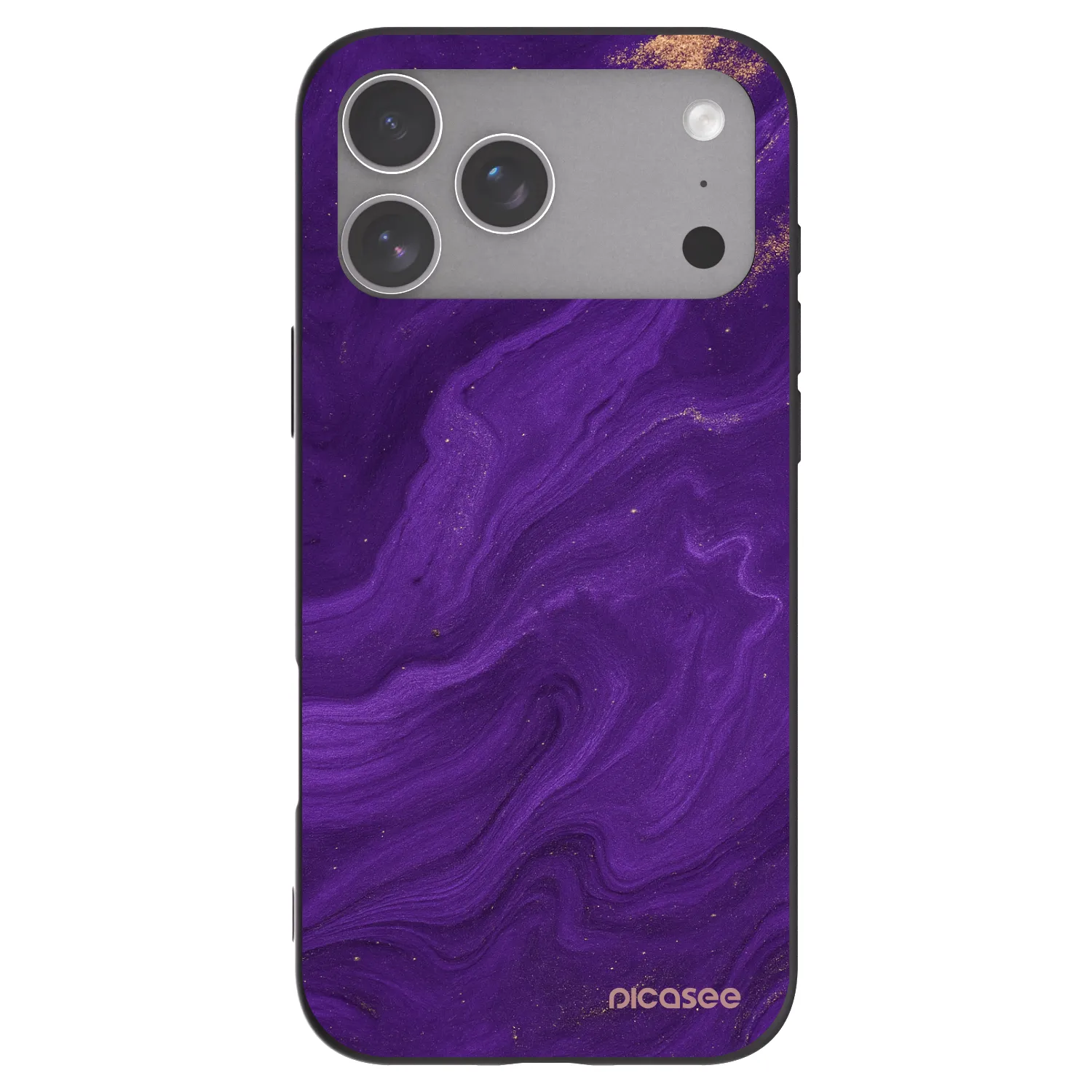 Picasee fekete szilikon tok az alábbi mobiltelefonokra Apple iPhone 18 Pro Max - Purple