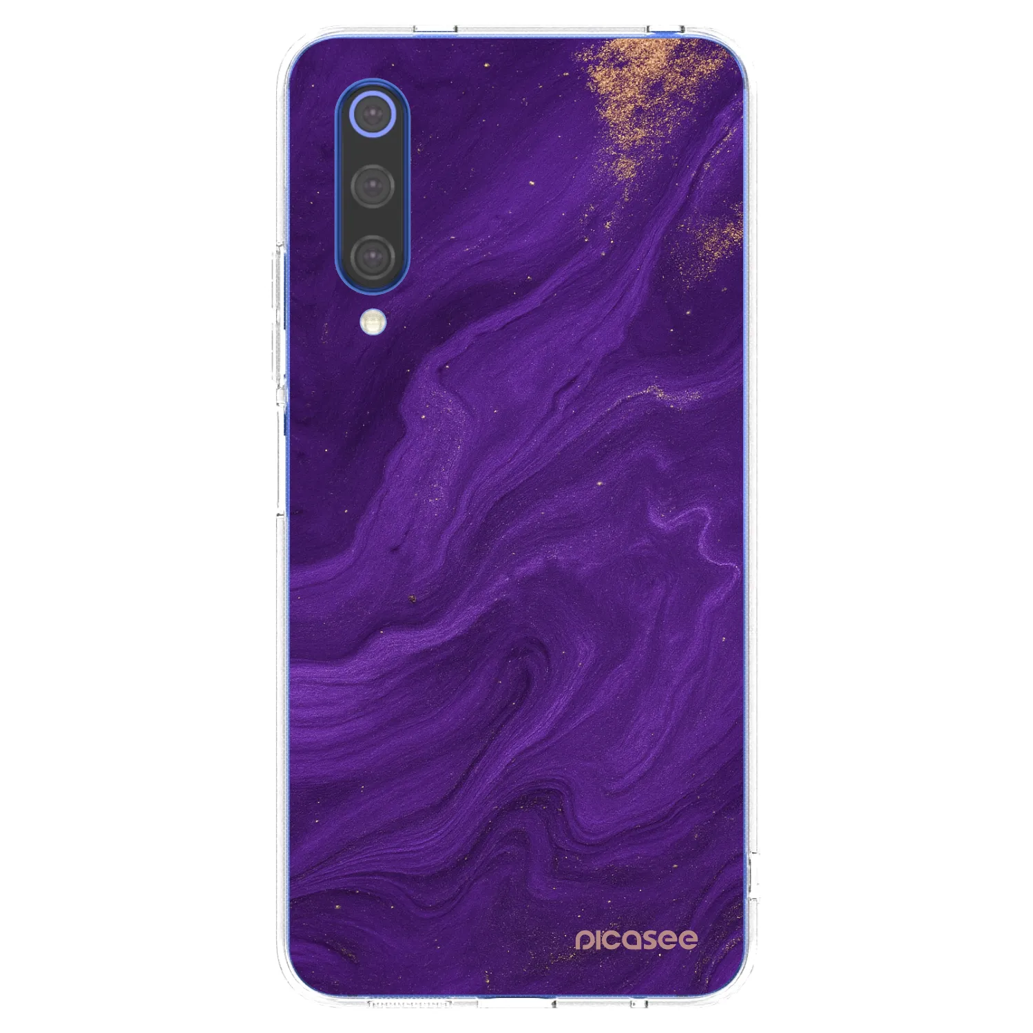 Picasee átlátszó szilikon tok az alábbi mobiltelefonokra Xiaomi Mi 9 SE - Purple