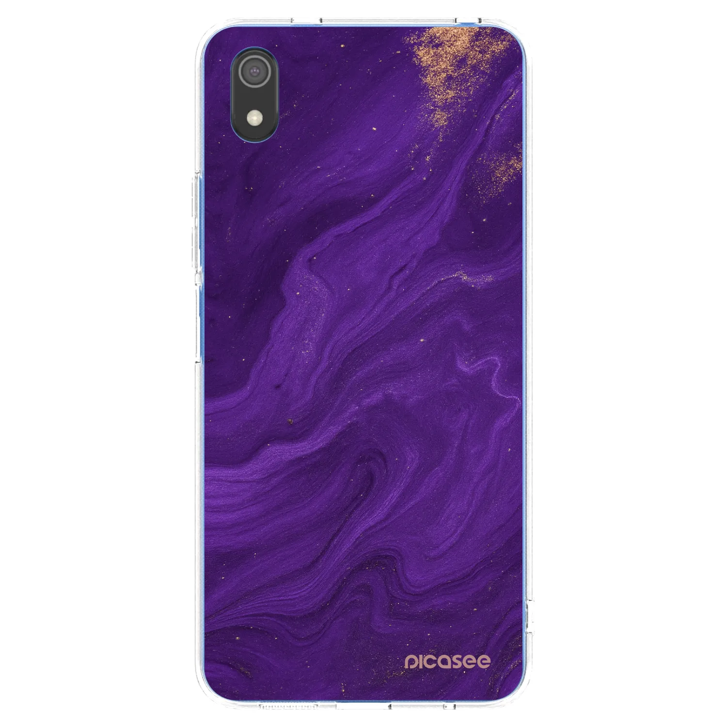 Picasee átlátszó szilikon tok az alábbi mobiltelefonokra Xiaomi Redmi 7A - Purple