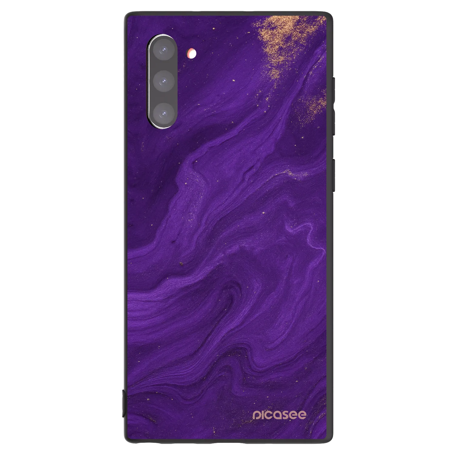 Picasee fekete szilikon tok az alábbi mobiltelefonokra Samsung Galaxy Note 10 N970F - Purple