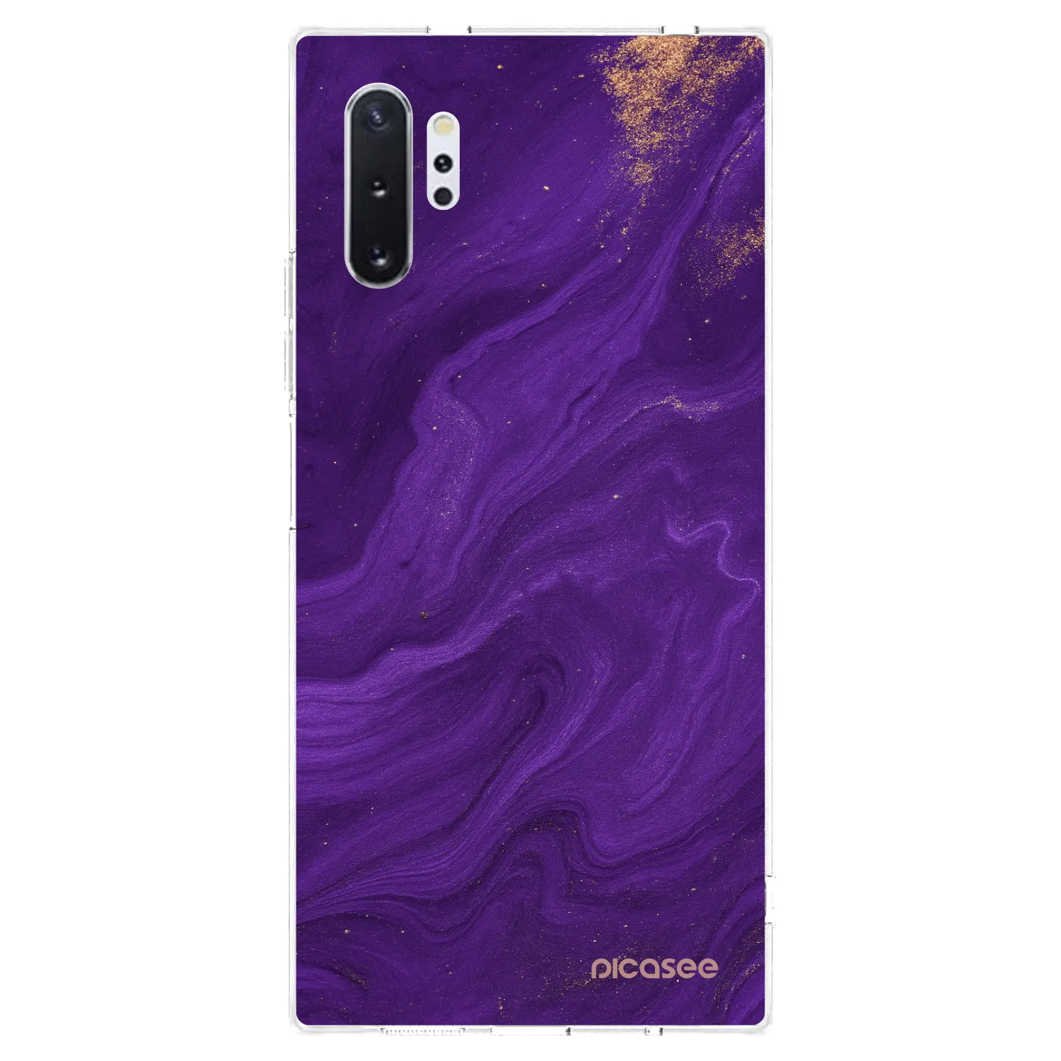 Picasee átlátszó szilikon tok az alábbi mobiltelefonokra Samsung Galaxy Note 10+ N975F - Purple