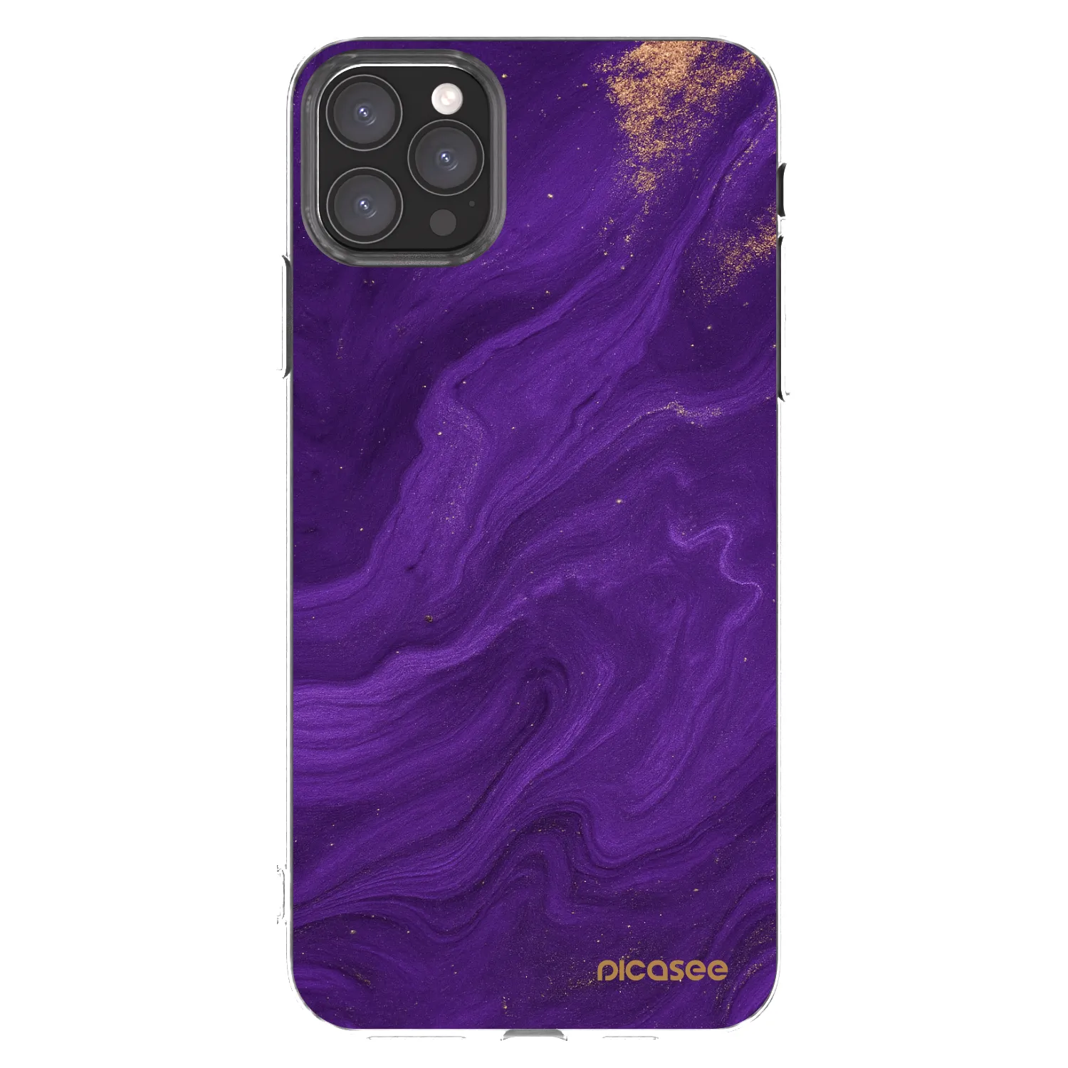 Picasee átlátszó szilikon tok az alábbi mobiltelefonokra Apple iPhone 11 Pro Max - Purple