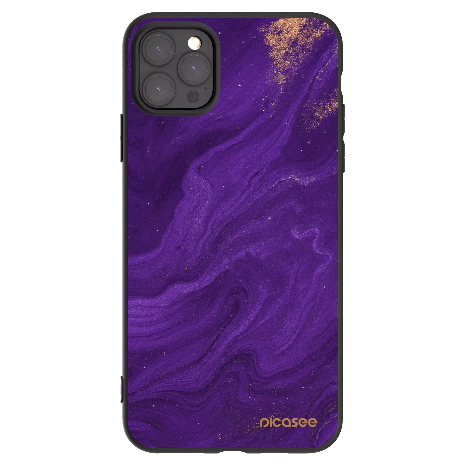Picasee fekete szilikon tok az alábbi mobiltelefonokra Apple iPhone 11 Pro Max - Purple