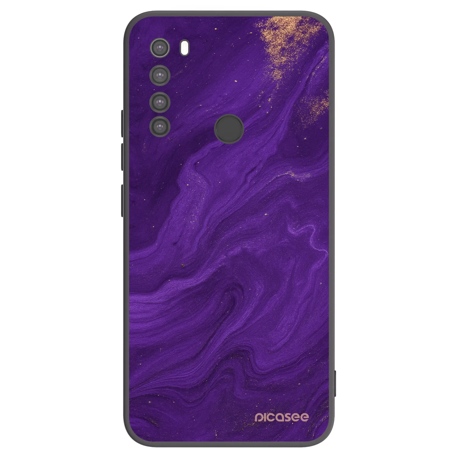 Picasee fekete szilikon tok az alábbi mobiltelefonokra Xiaomi Redmi Note 8 - Purple