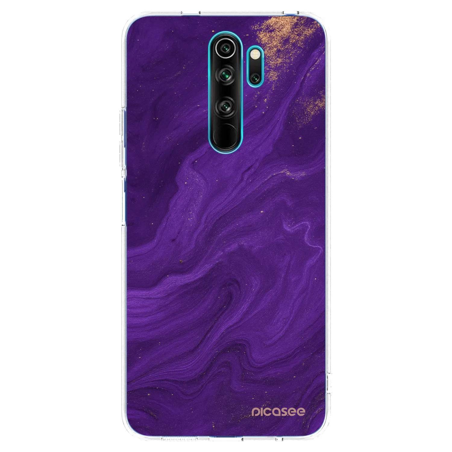 Picasee átlátszó szilikon tok az alábbi mobiltelefonokra Xiaomi Redmi Note 8 Pro - Purple