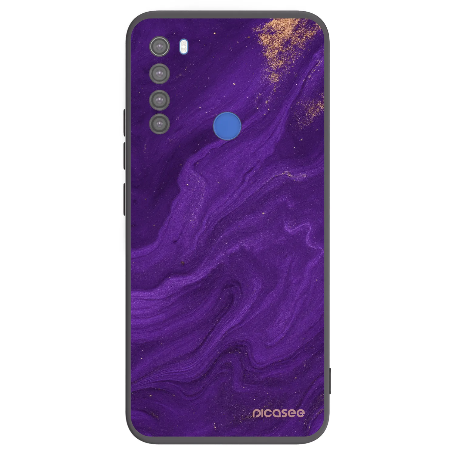 Picasee fekete szilikon tok az alábbi mobiltelefonokra Xiaomi Redmi Note 8T - Purple